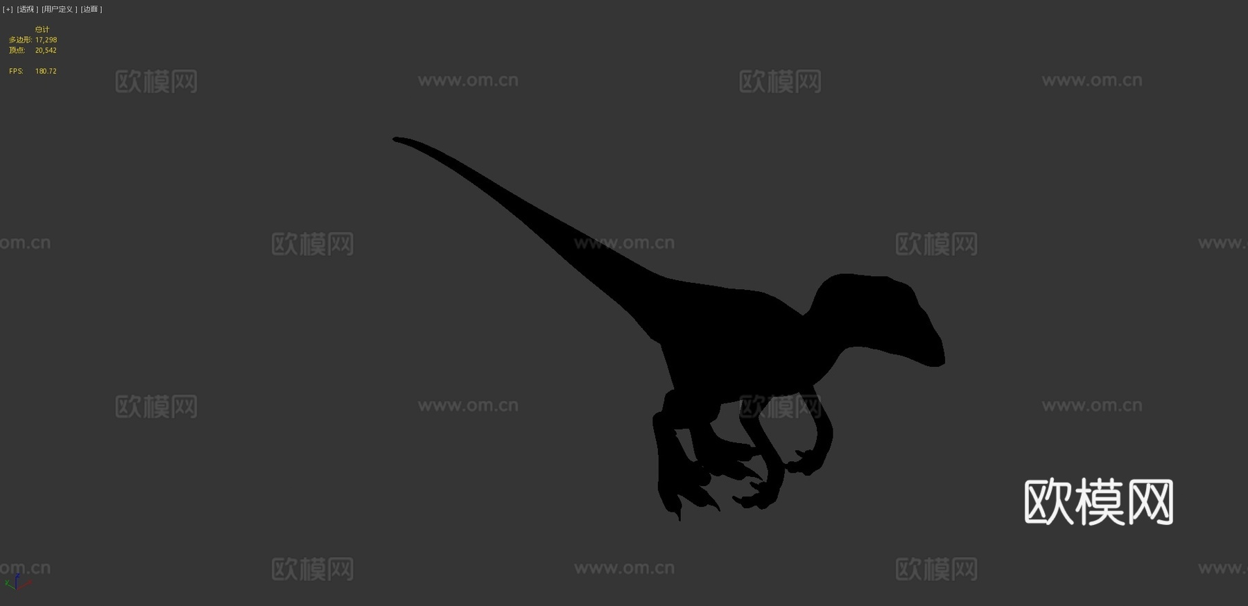 侏罗纪公园迅猛龙3d模型