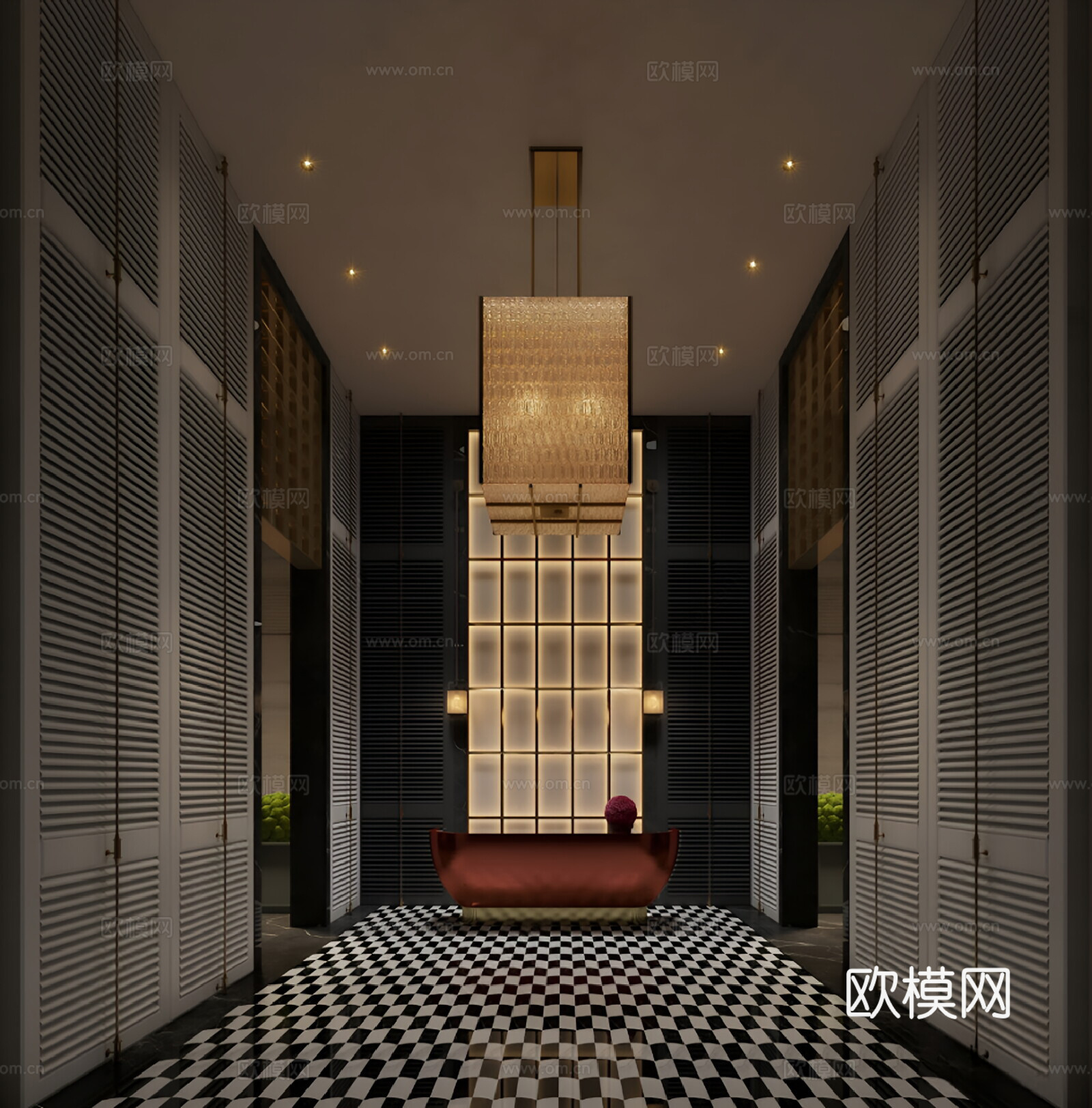 现代酒店3d模型
