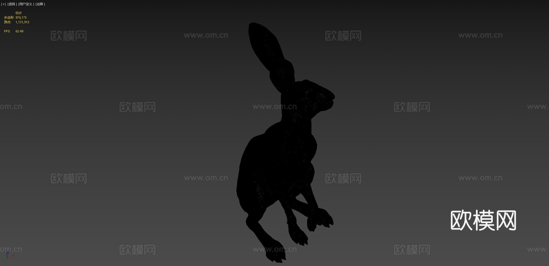 野兔-3D雕刻3d模型