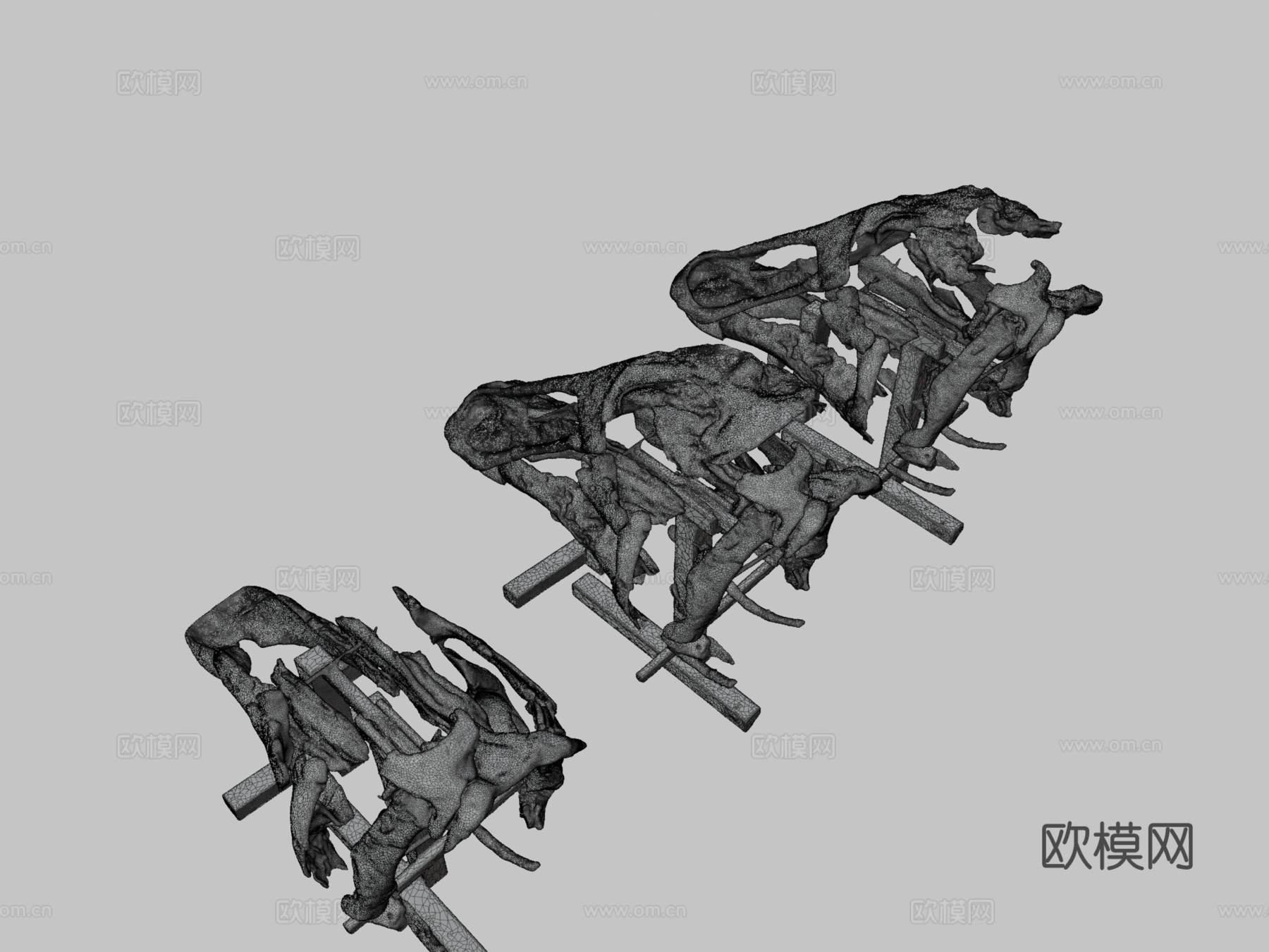 神威龙头骨3d模型