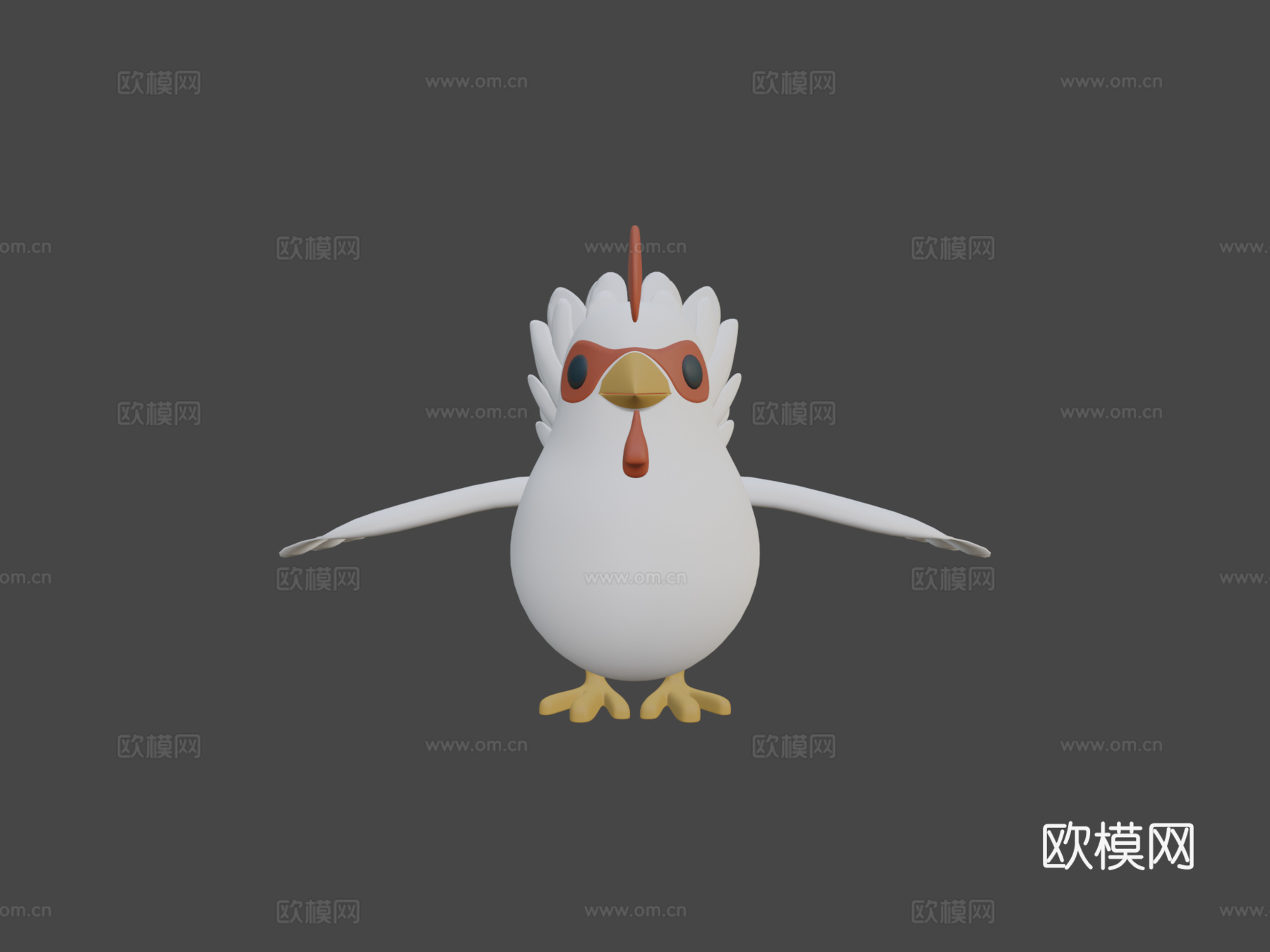 邦基小鸡3d模型