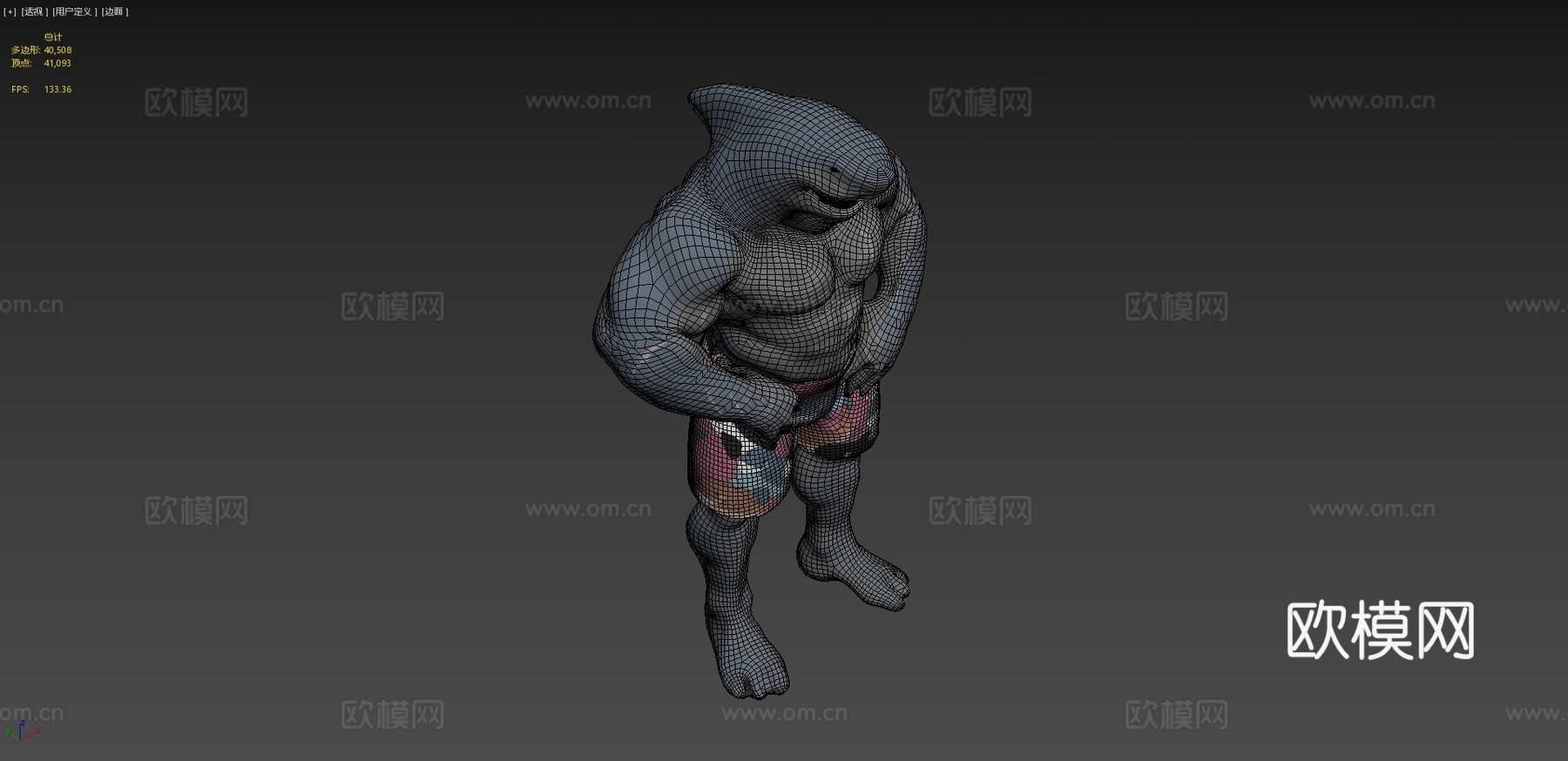 鲨鱼神3d模型