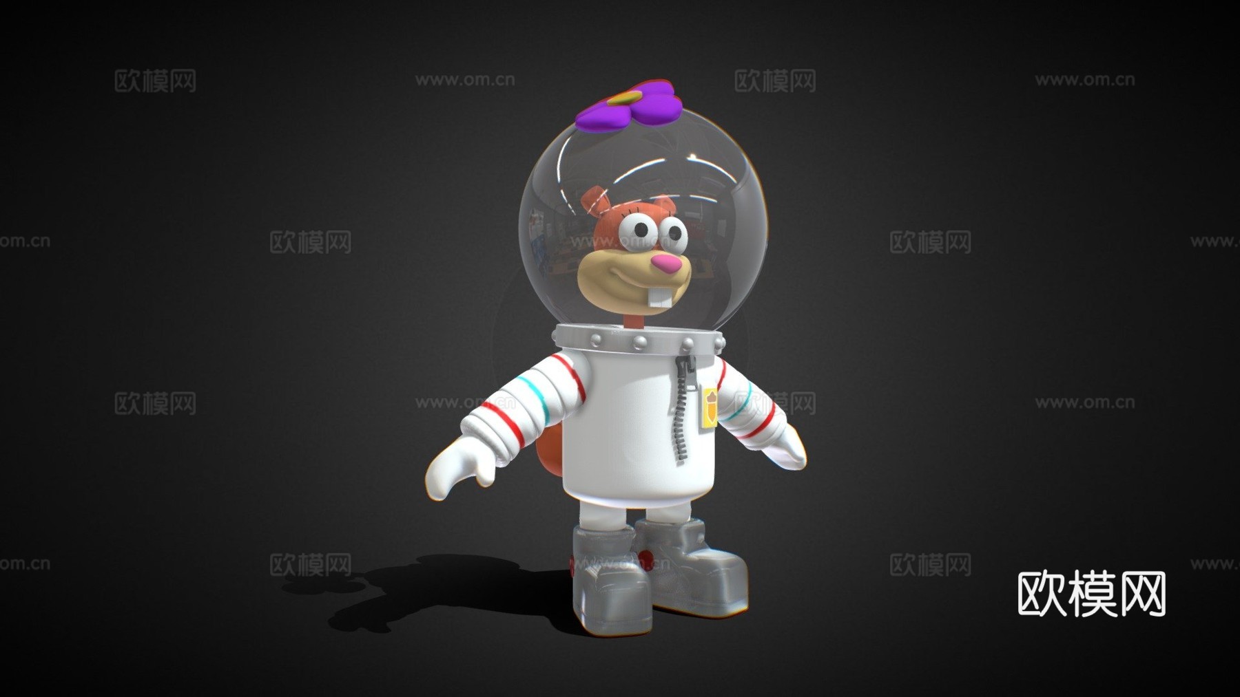 海绵宝宝动画中的珊迪3d模型