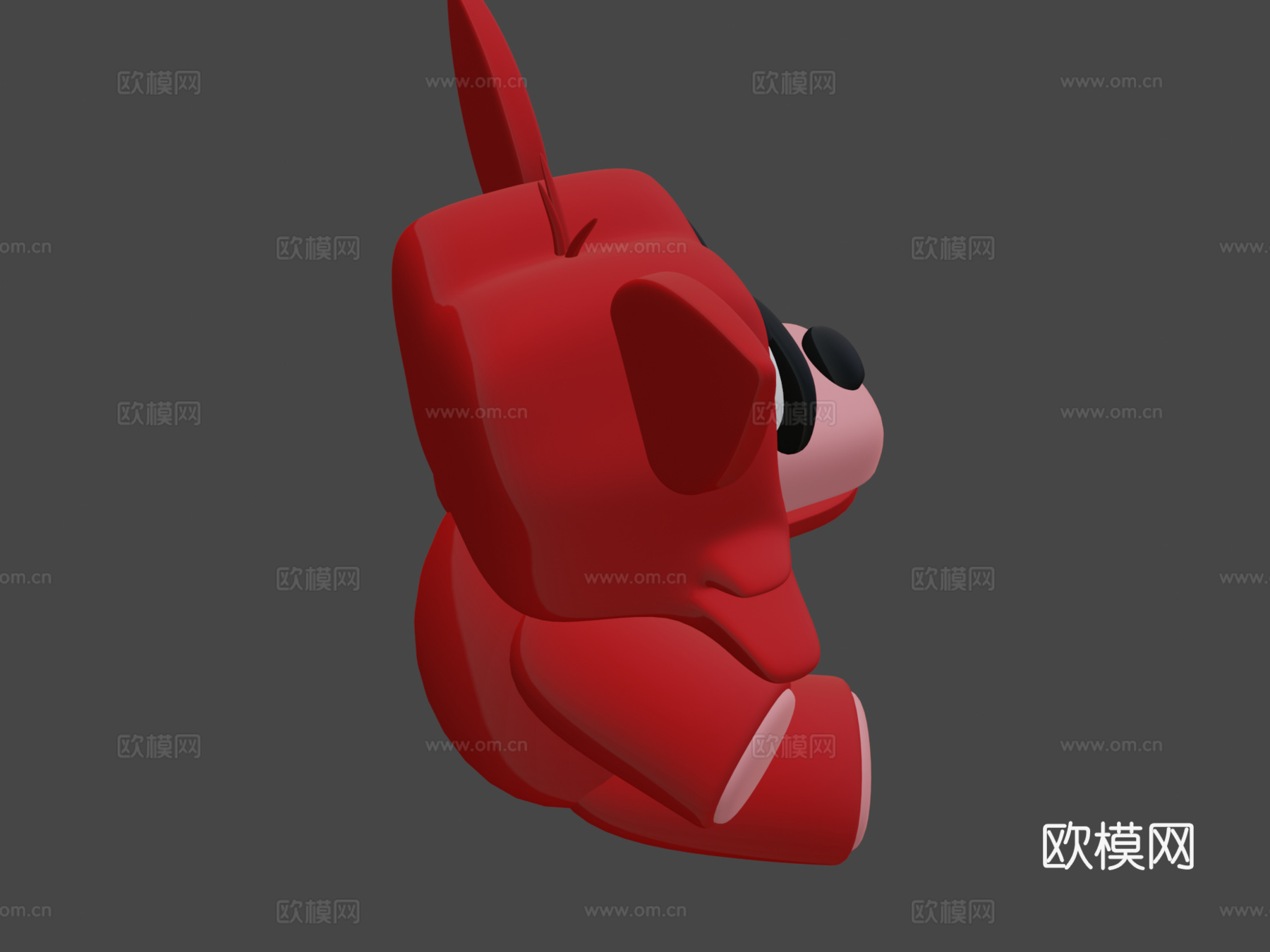 狐狸毛绒模型3d模型