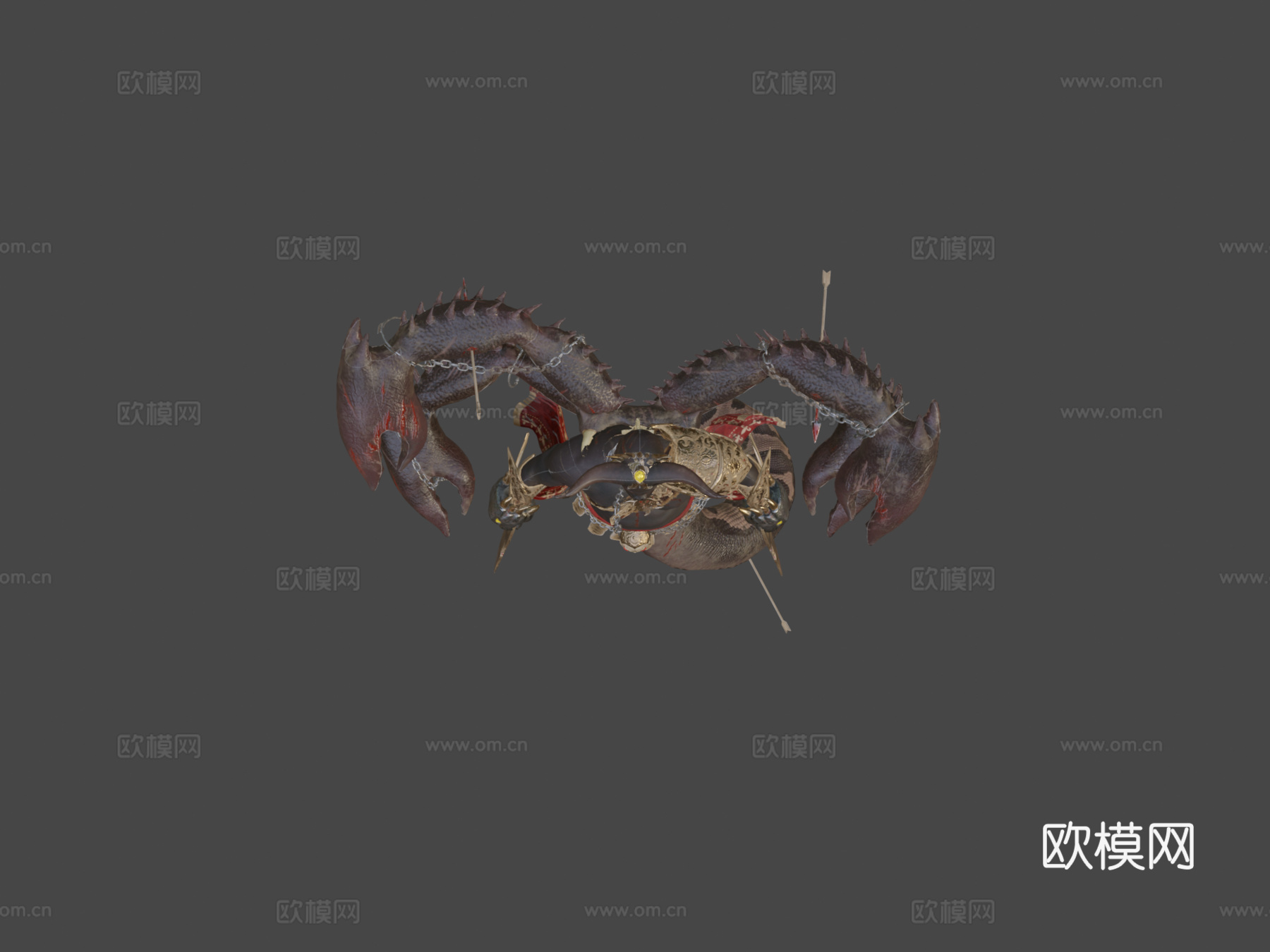 幻想生物怪物大猩猩角色3d模型