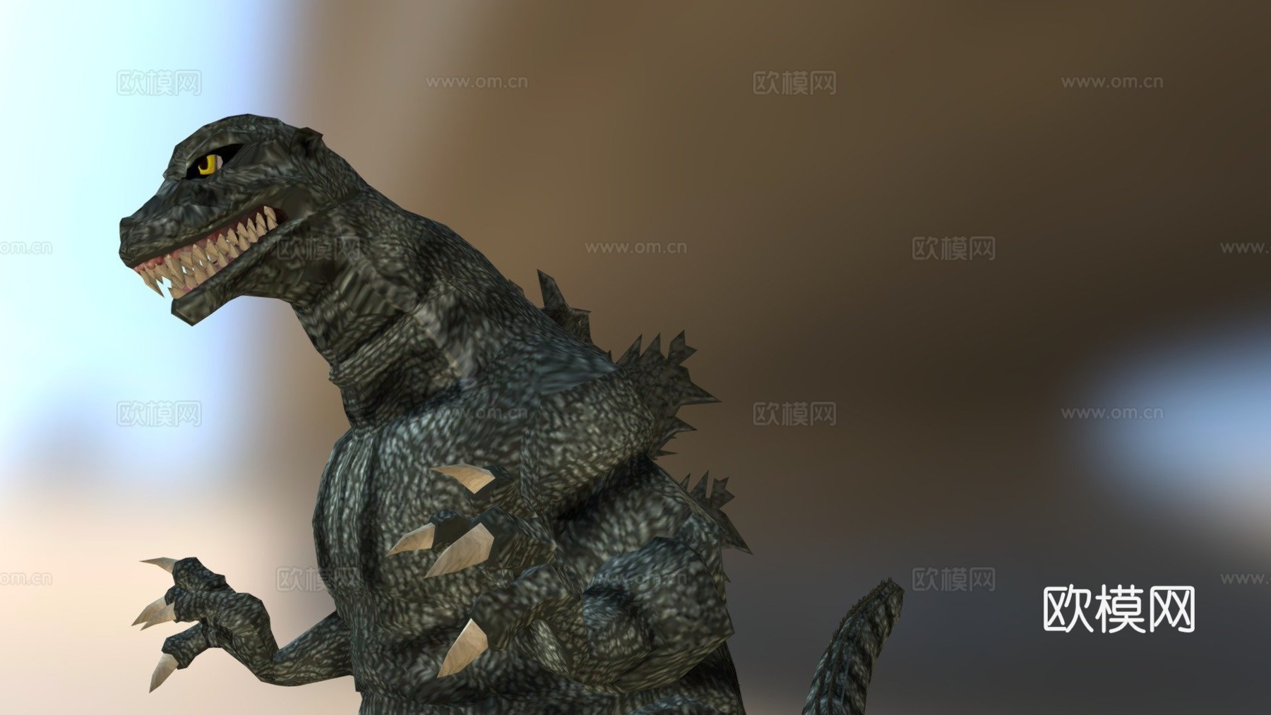 版哥斯拉3d模型