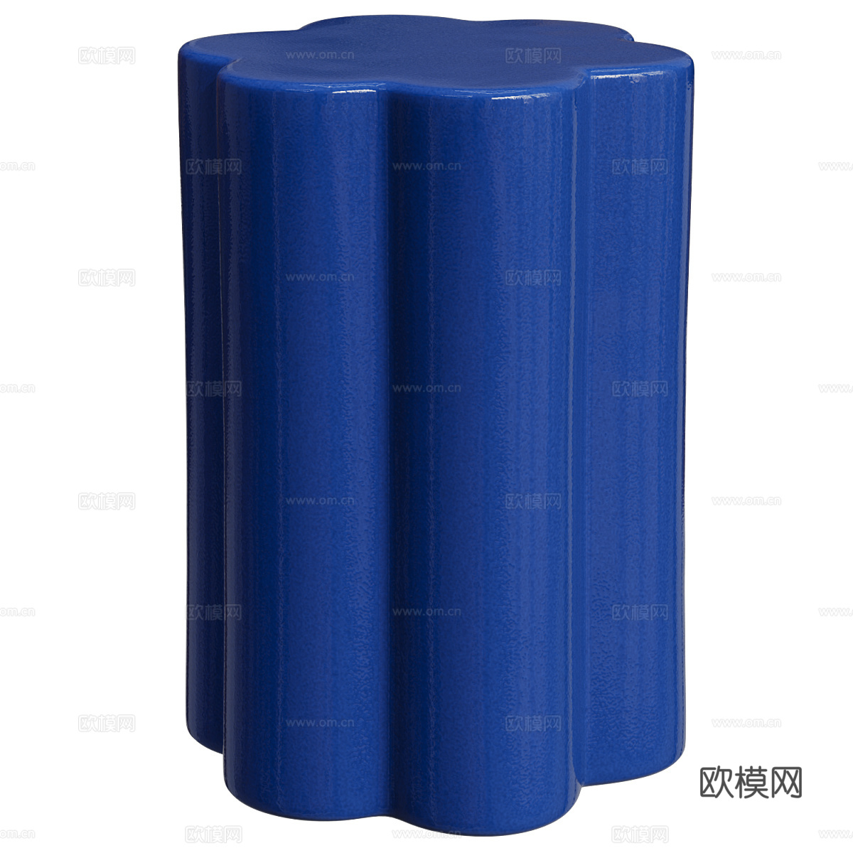 现代意式奶油风亚克力边几3d模型