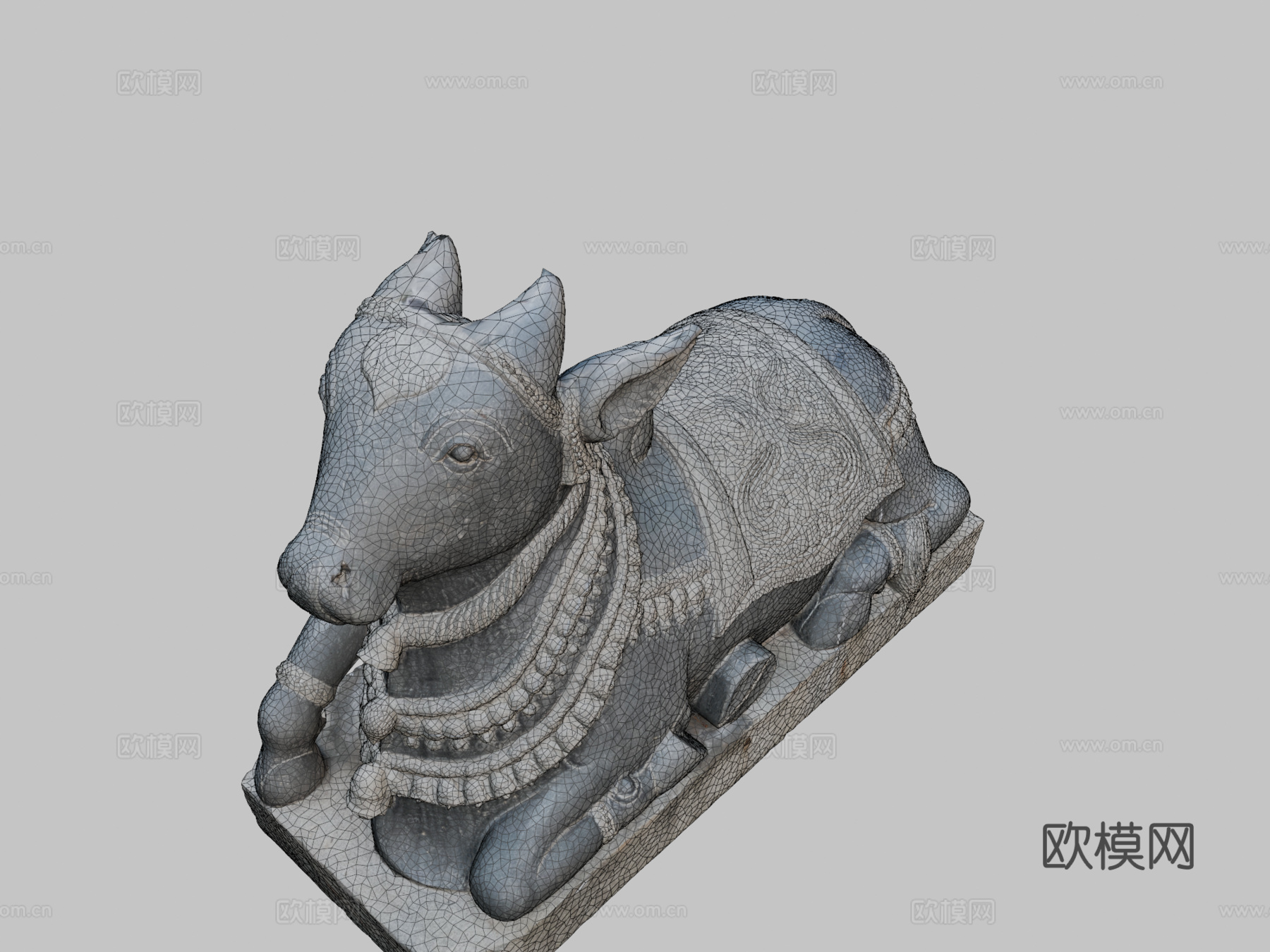 南迪 - 湿婆神的坐骑3d模型