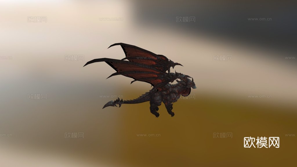 死亡之翼魔兽世界3d模型