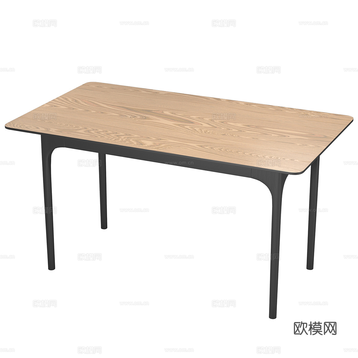 现代意式极简餐桌3d模型