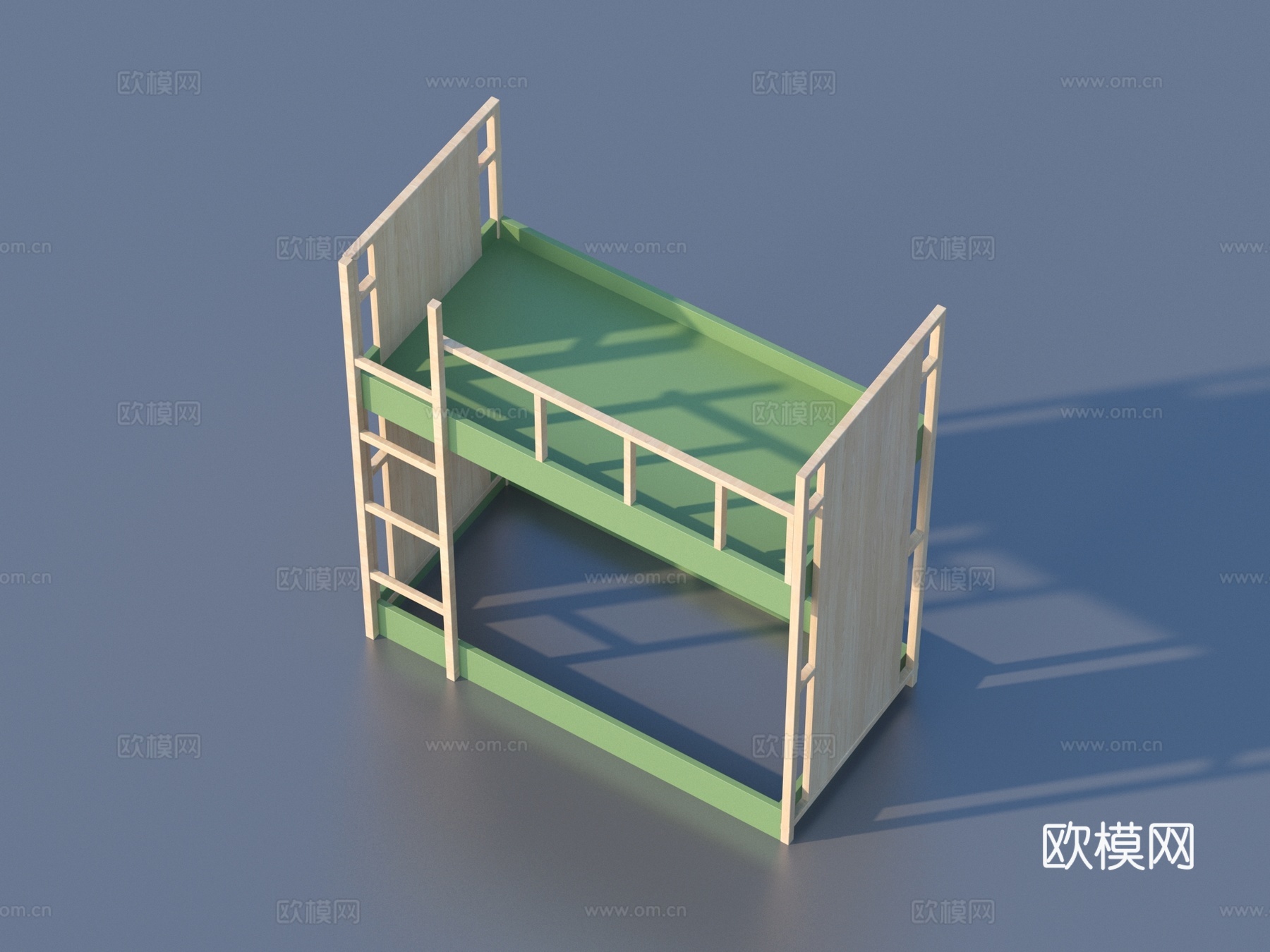 上下床 学生床 家具su模型