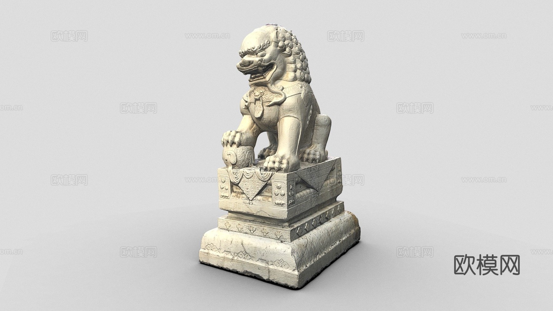 唐人街狮子3d模型