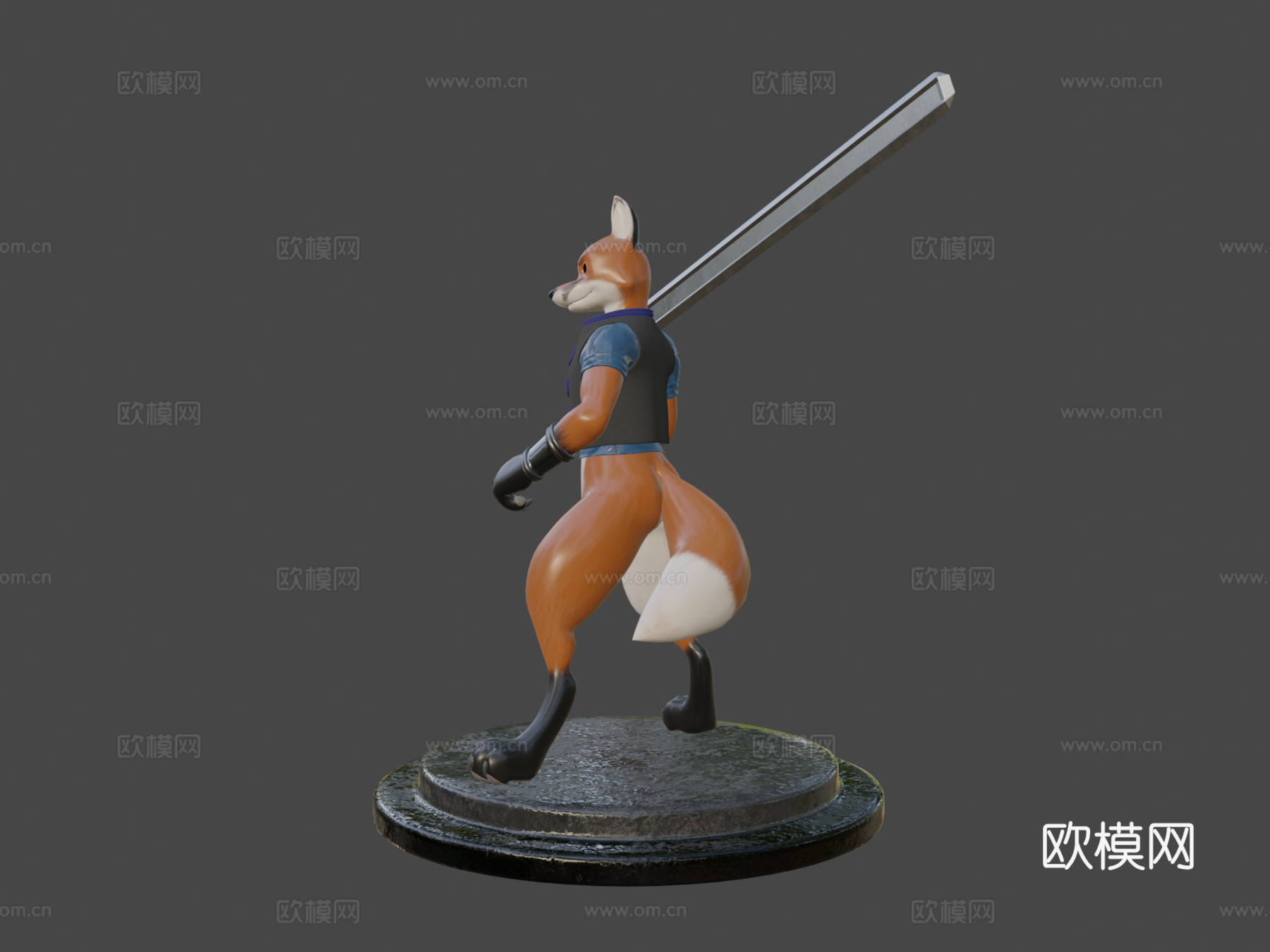 狐狸3d模型