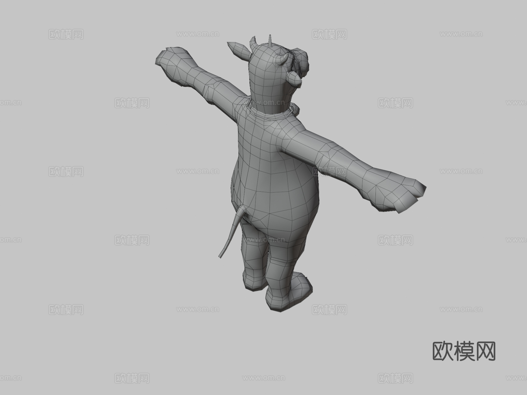 奶牛装3d模型