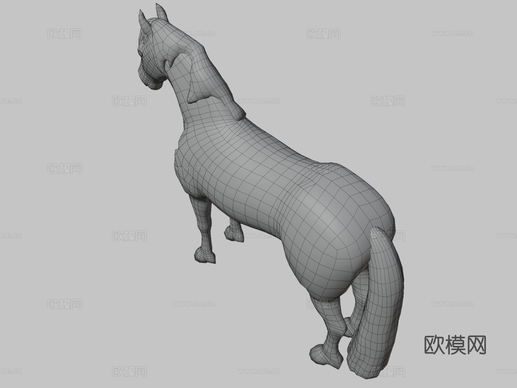冰岛马3d模型