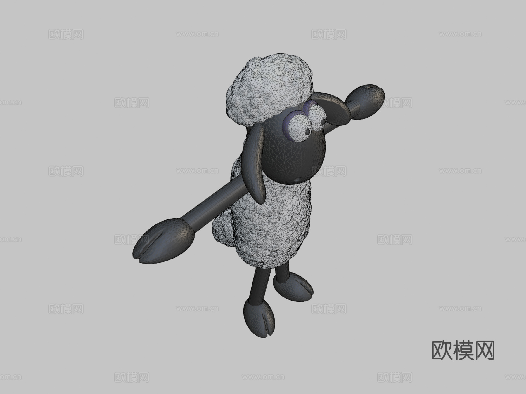 小羊肖恩3d模型