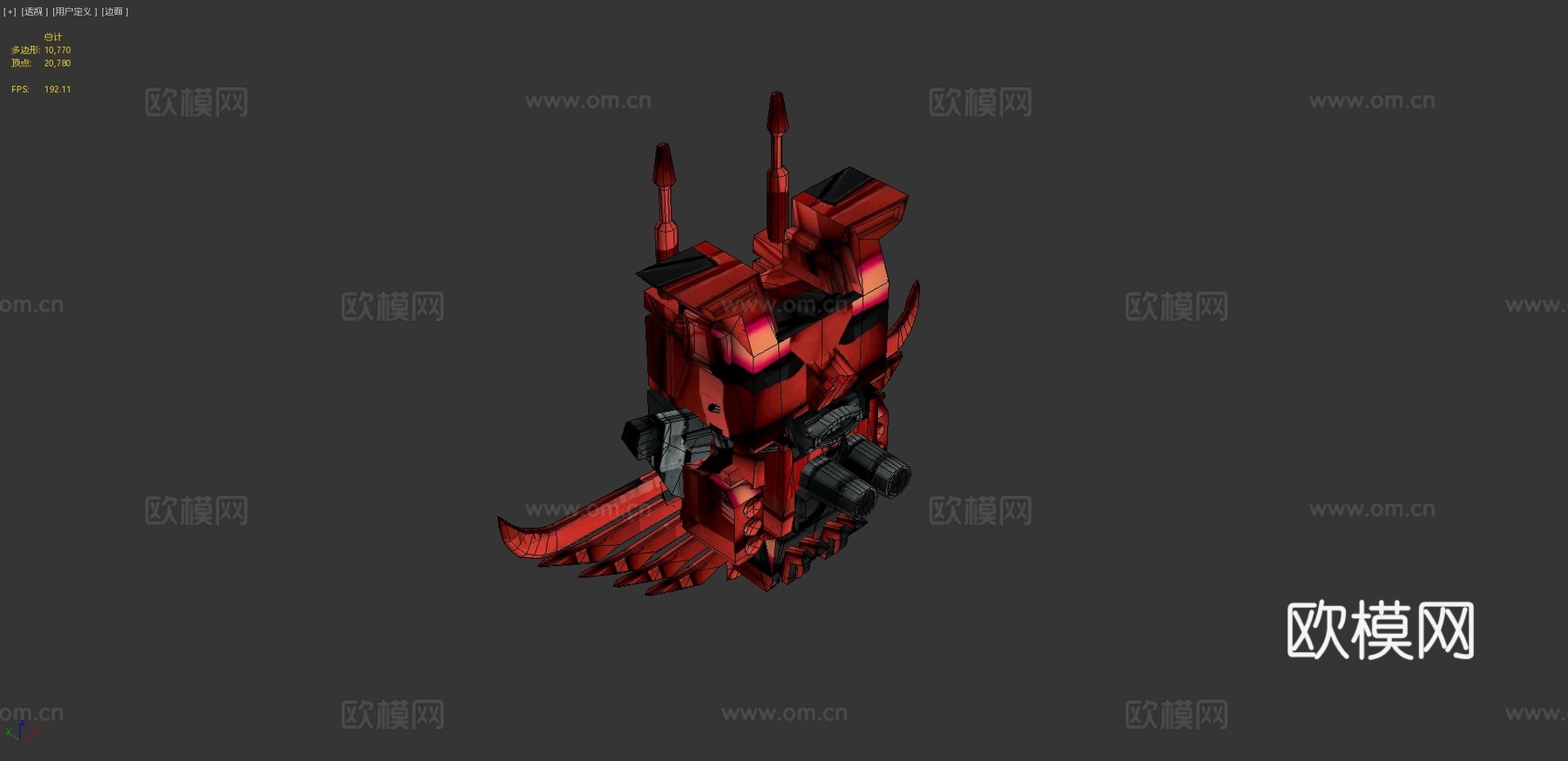 变形金刚地球战争掠兽王3d模型