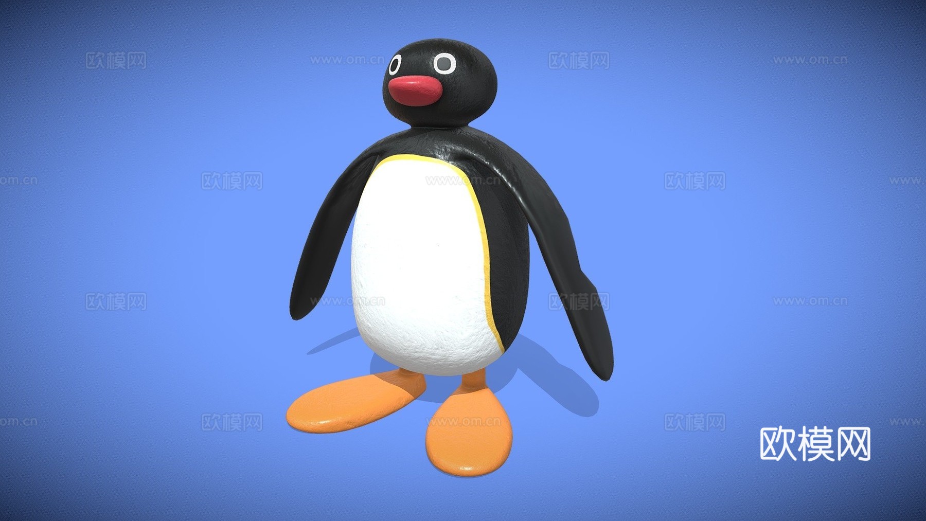 企鹅3d模型