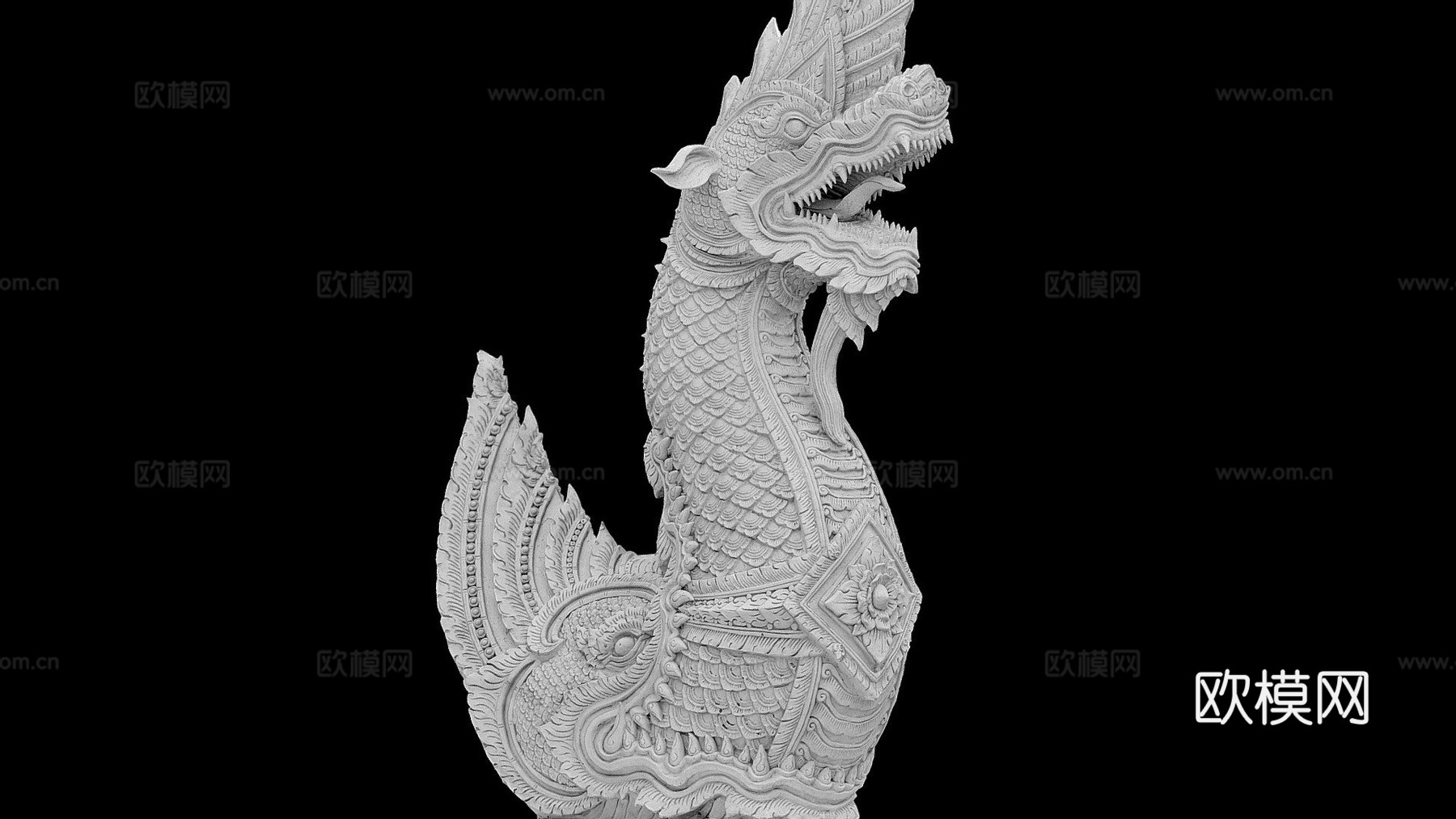 泰国龙-纳迦之王#RCDragons3d模型