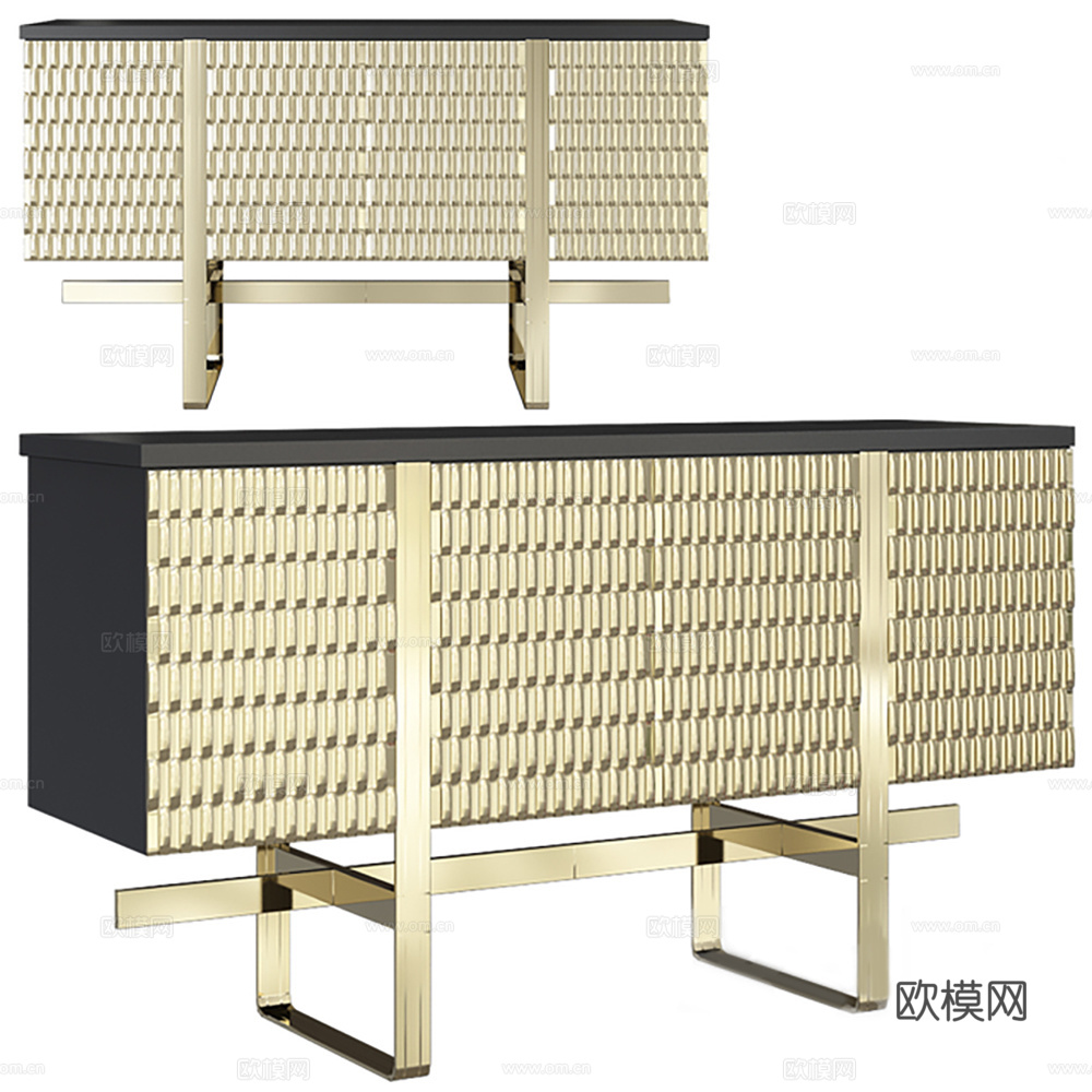 柜子 矮柜 边柜 玄关柜3d模型