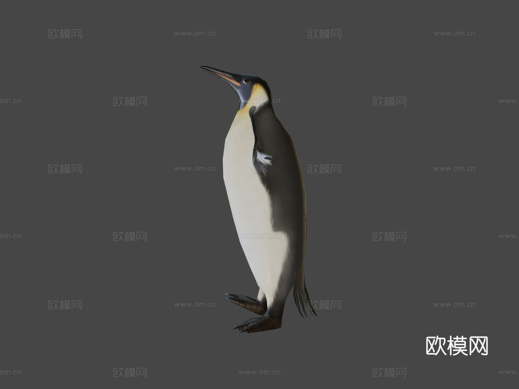 帝企鹅绑定模型3d模型