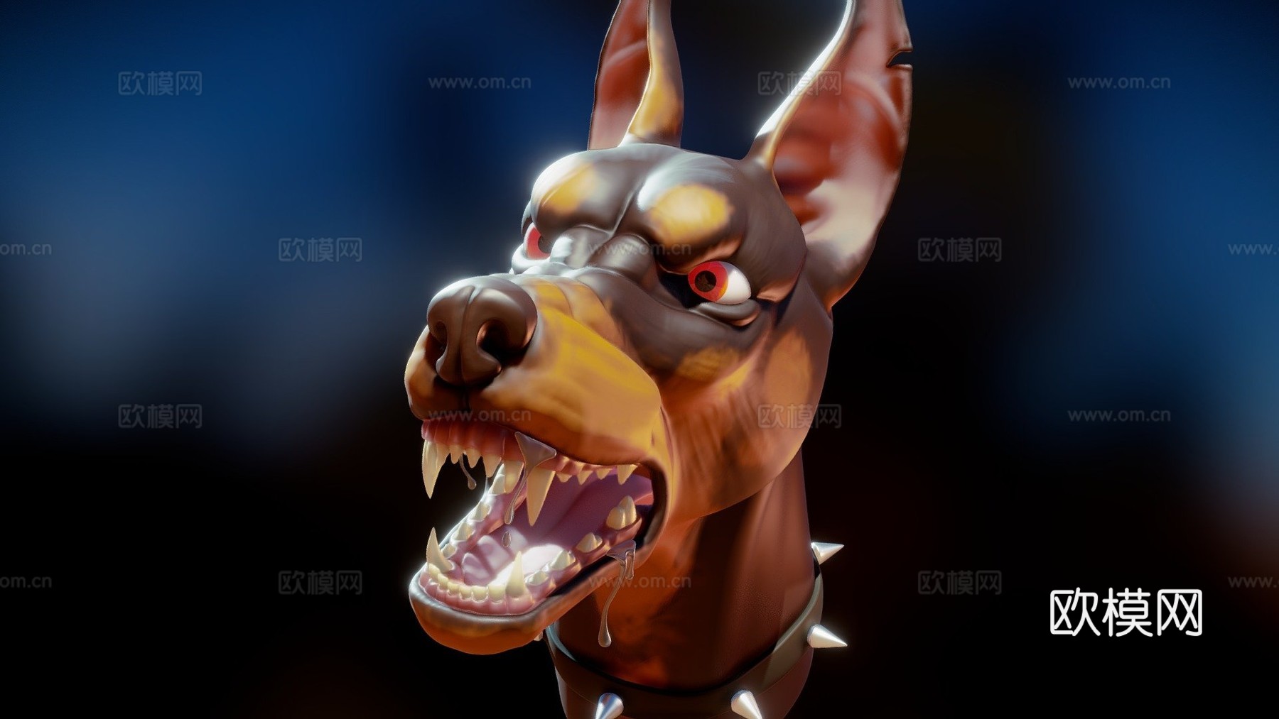 狂暴杜宾犬 - SJ第15天3d模型