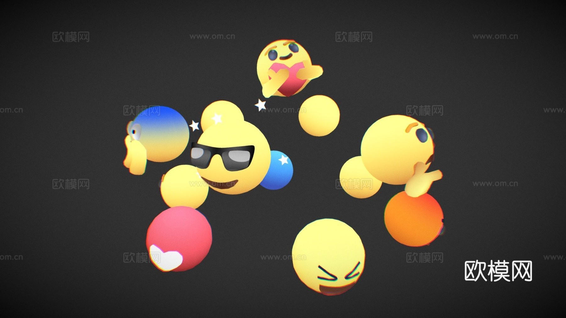 表情符号3d模型