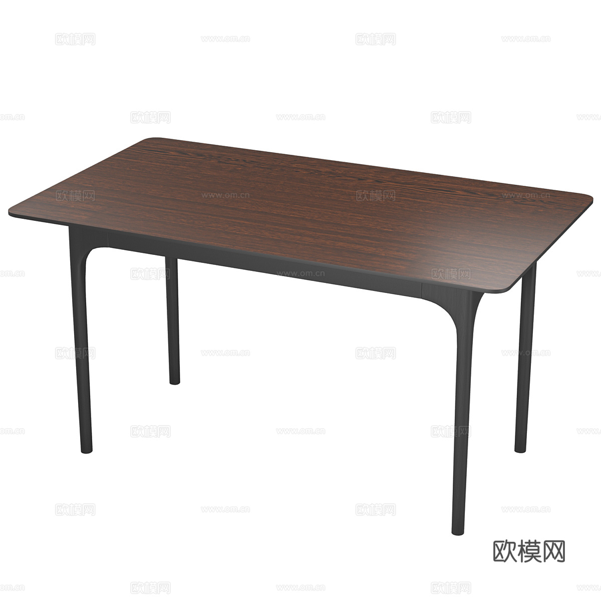 现代意式极简餐桌3d模型