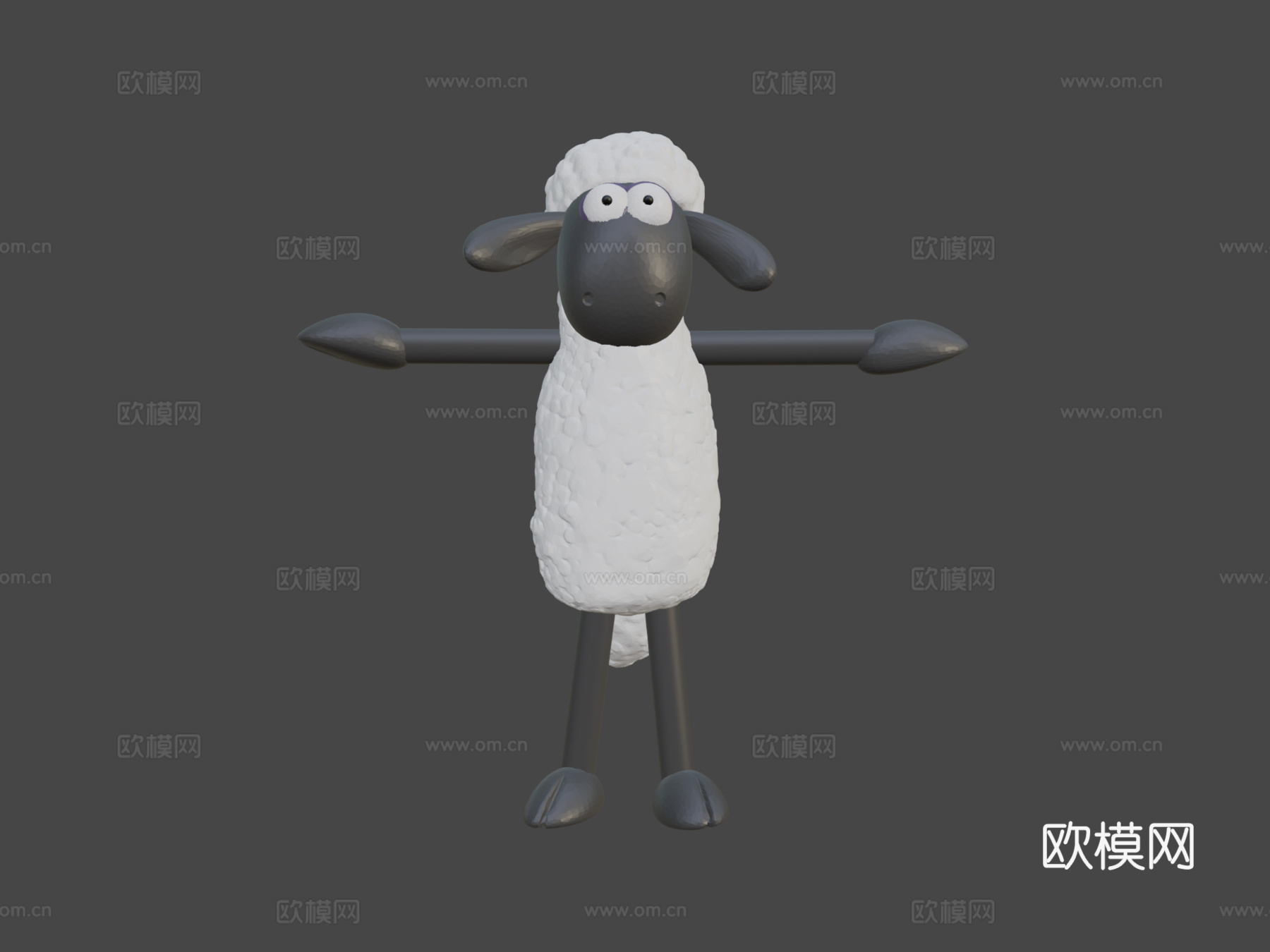 小羊肖恩3d模型