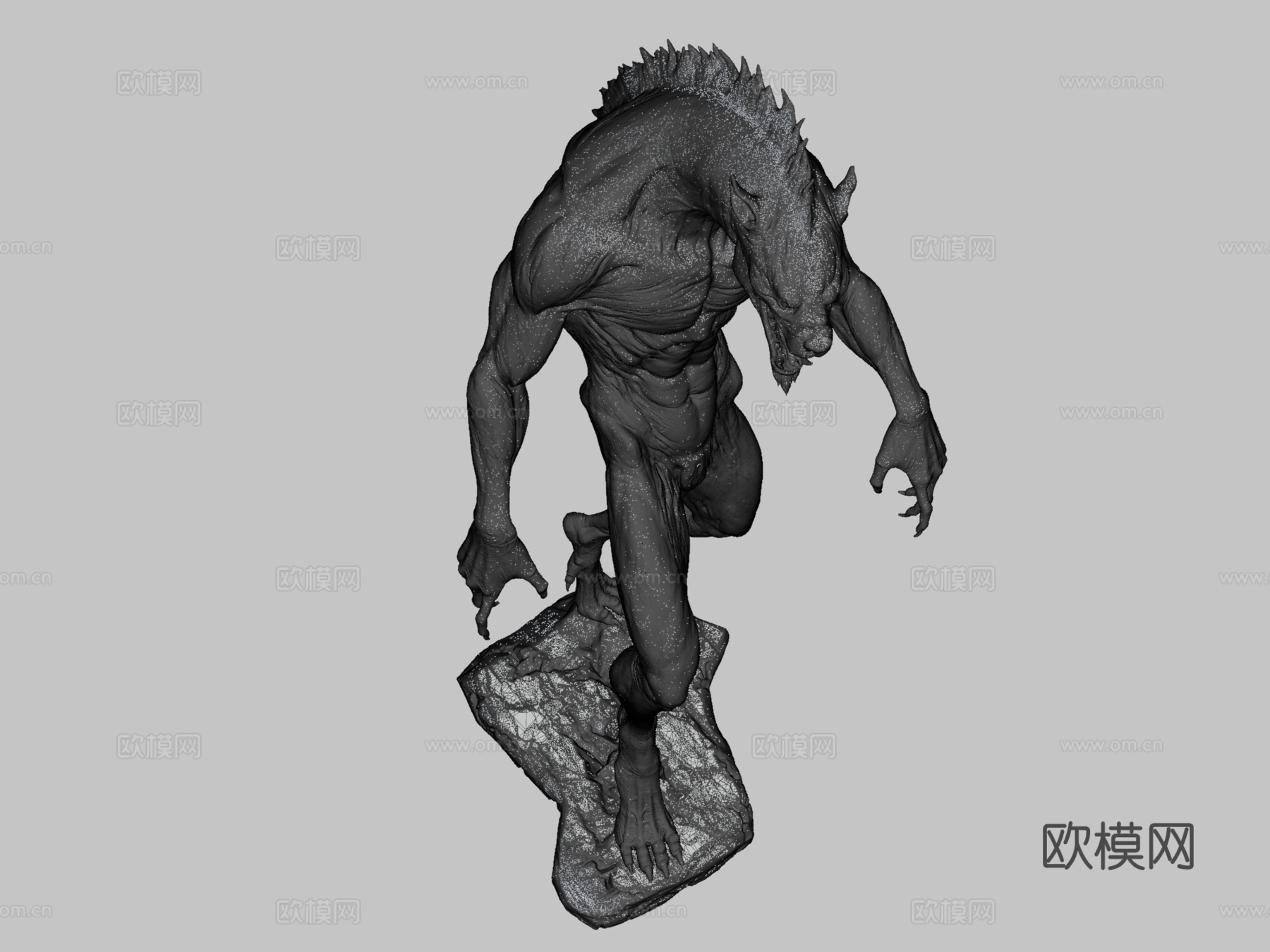 狼人姿势3D打印模型3d模型
