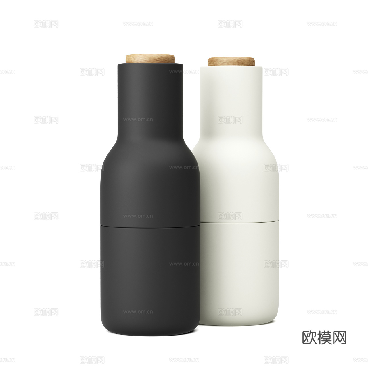 Menu 现代北欧厨具 厨房摆件 调味瓶 盐罐3d模型