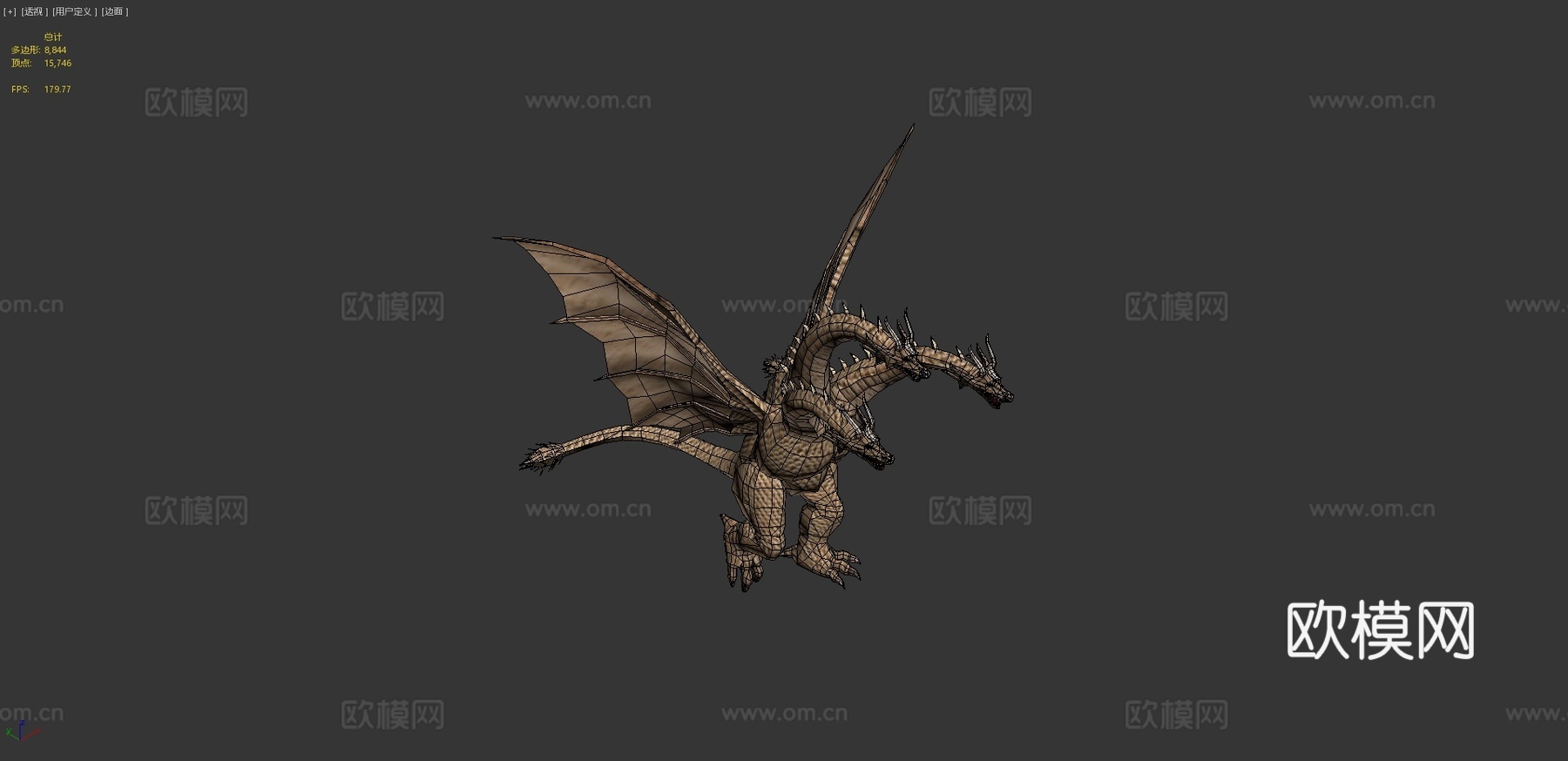 王者基多拉3d模型
