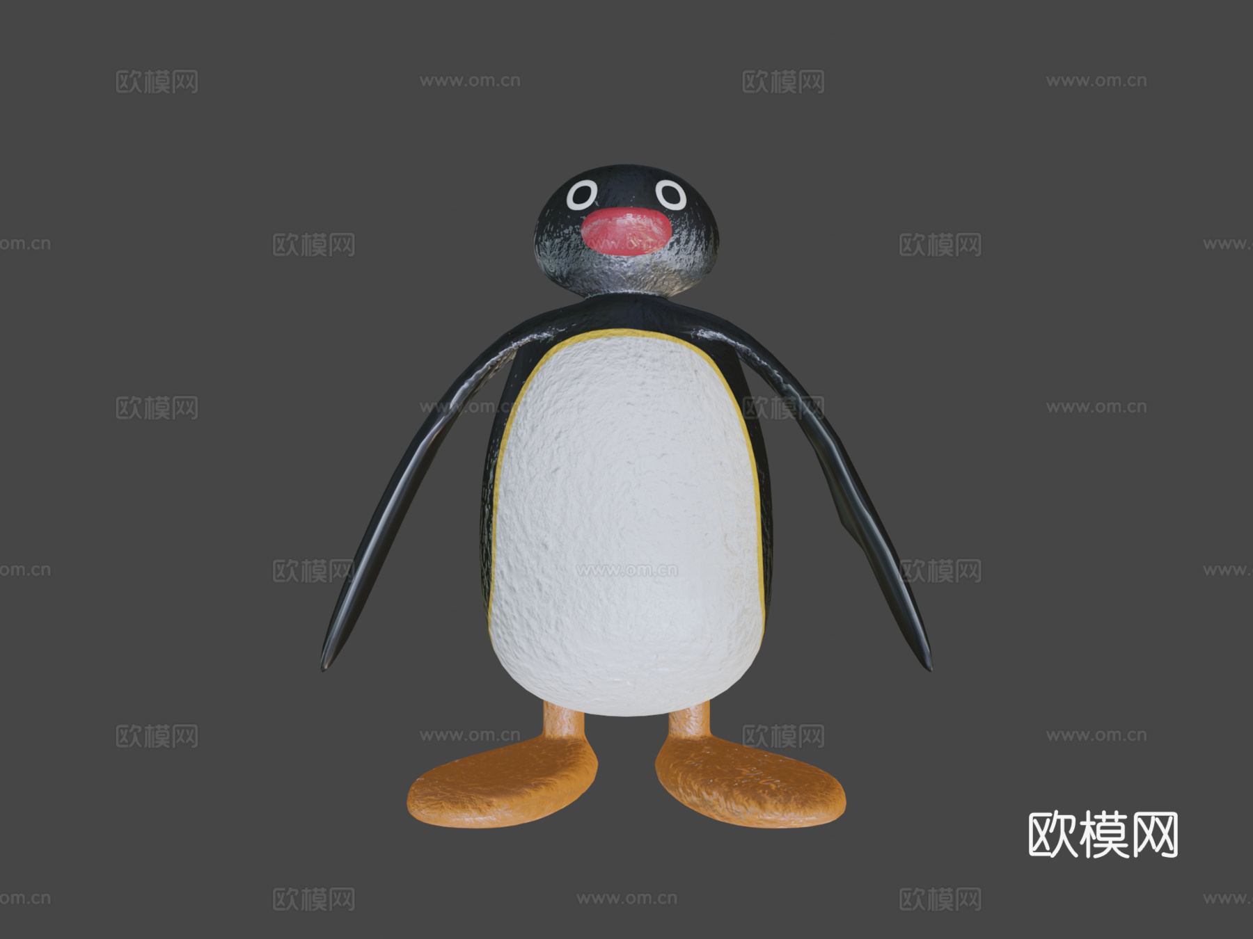 企鹅3d模型