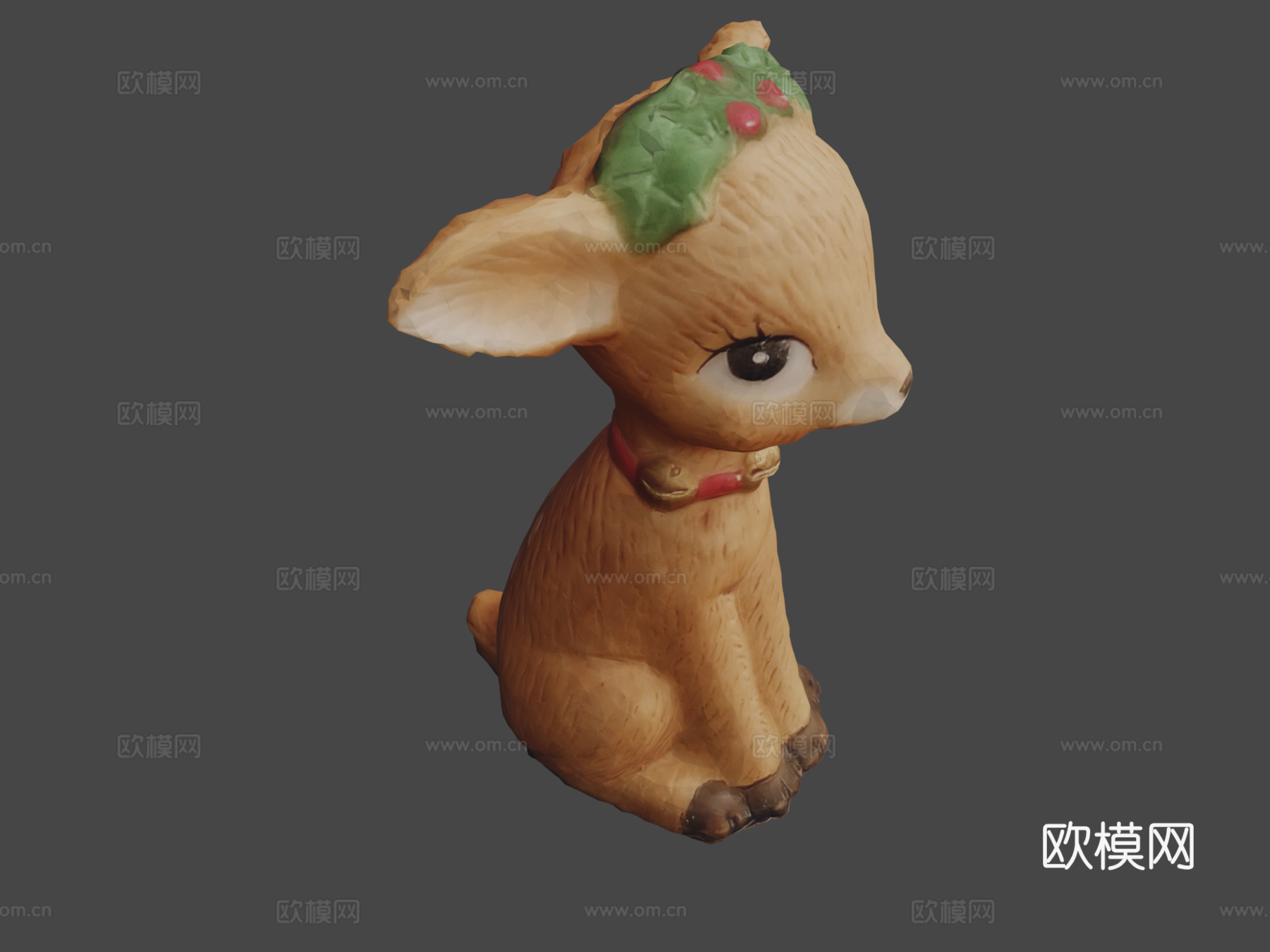 圣诞鹿3d模型
