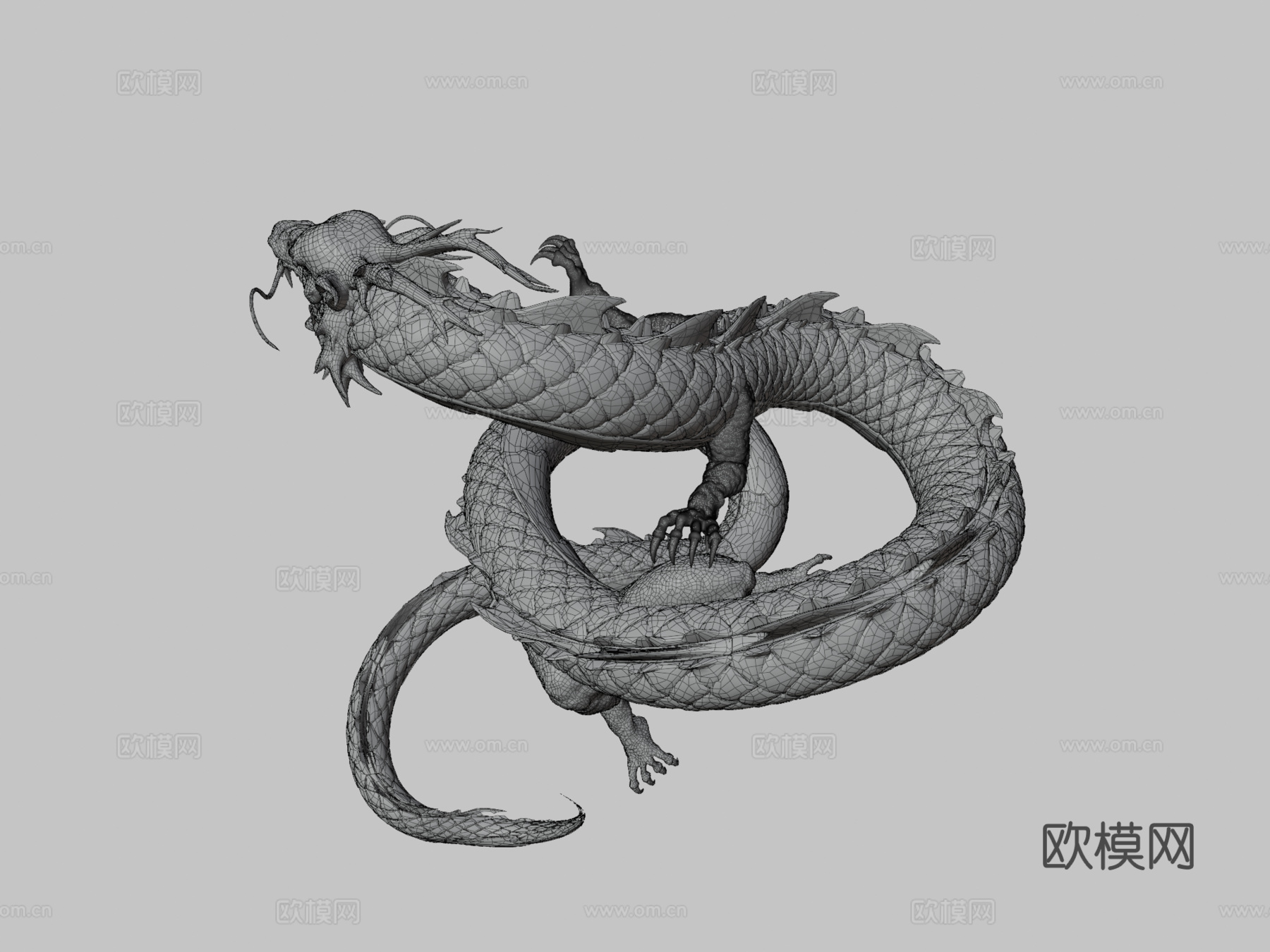龙013d模型