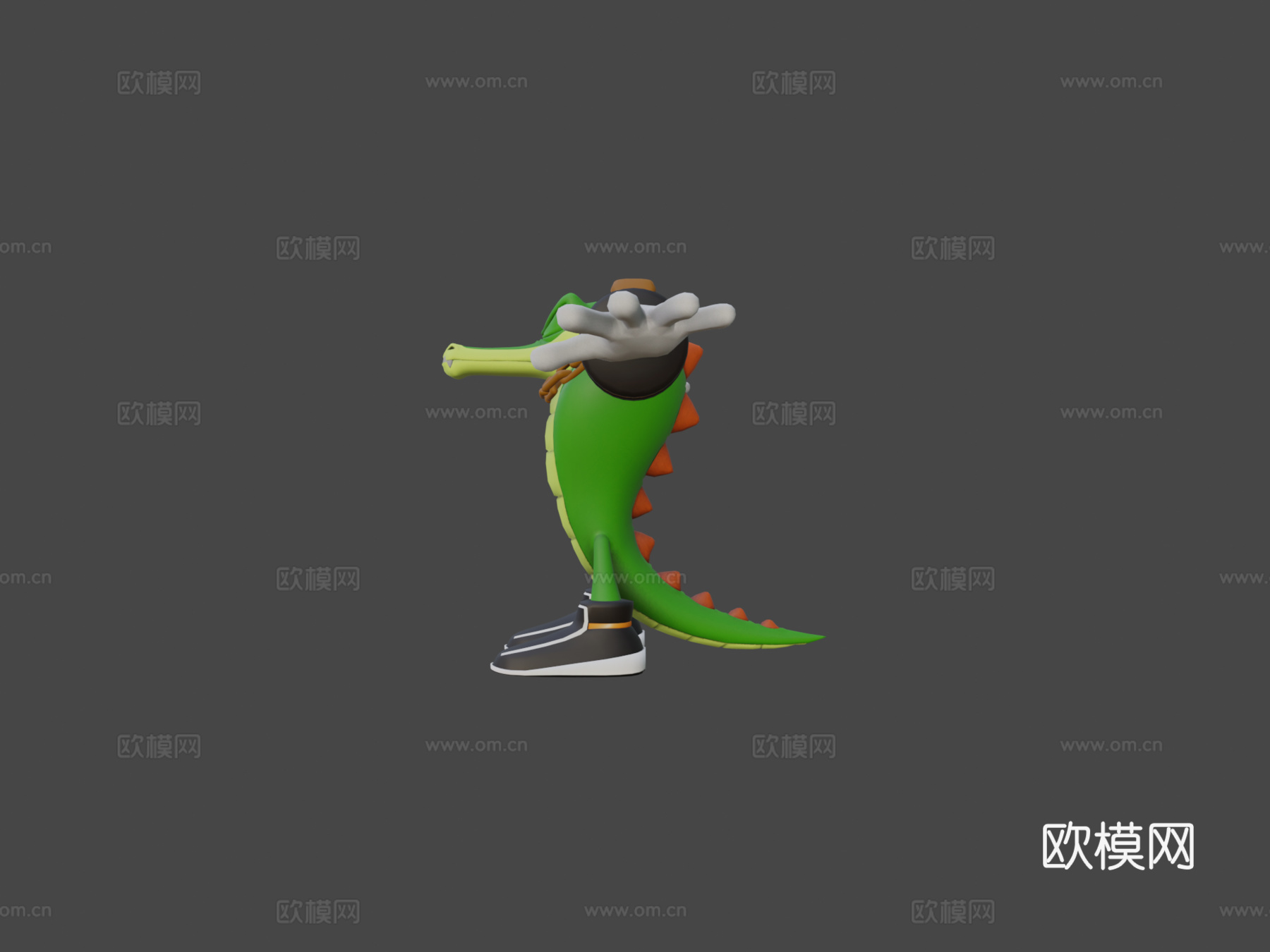 鳄鱼维克托3d模型