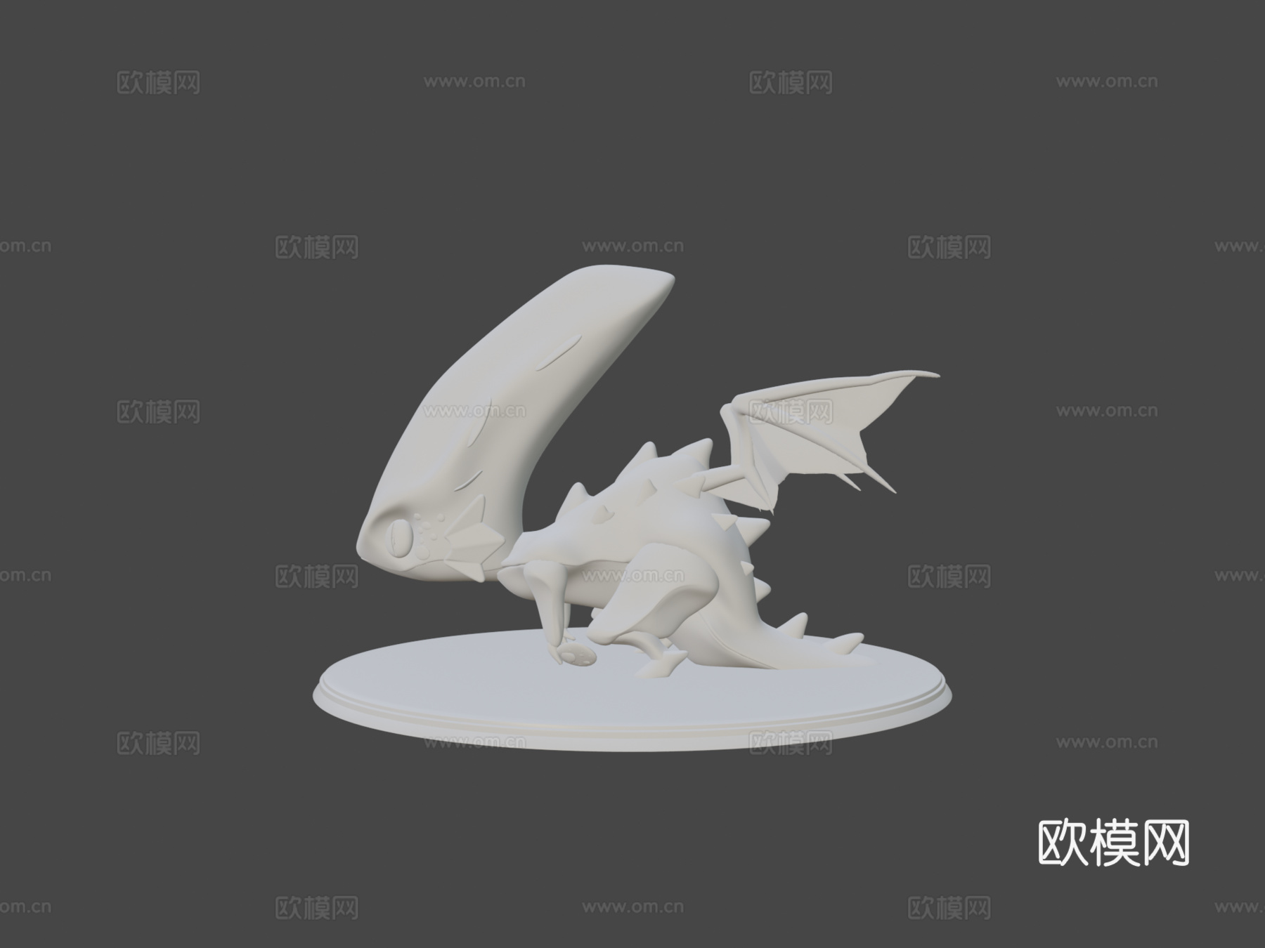 斧头龙3d模型