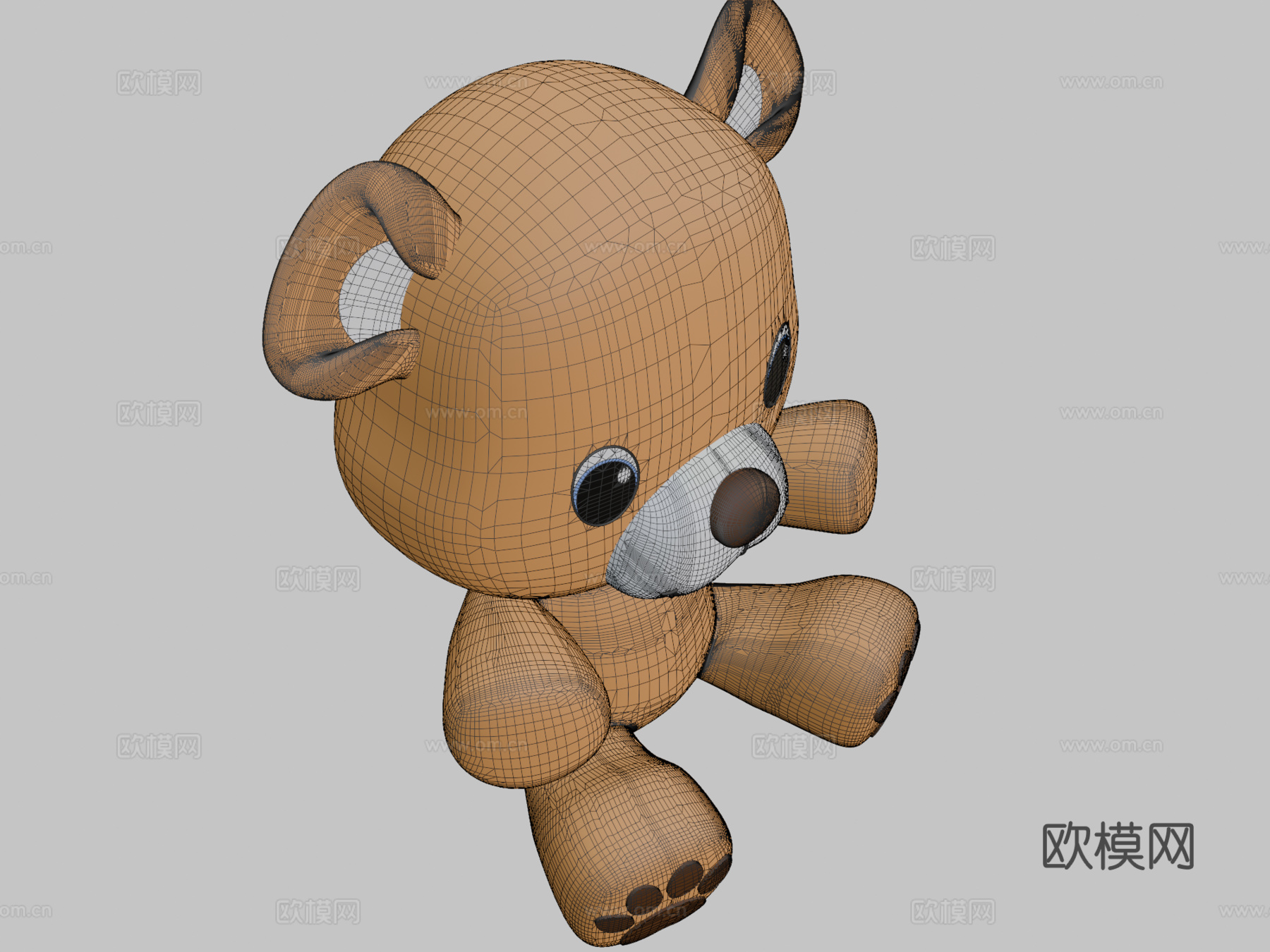泰迪熊3d模型