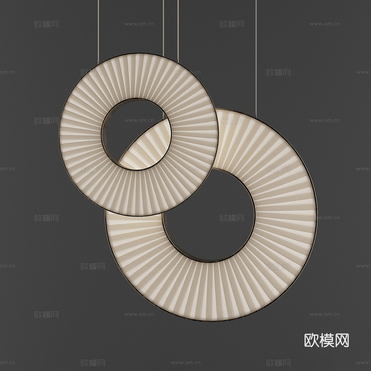 创意吊灯 圆环吊灯3d模型