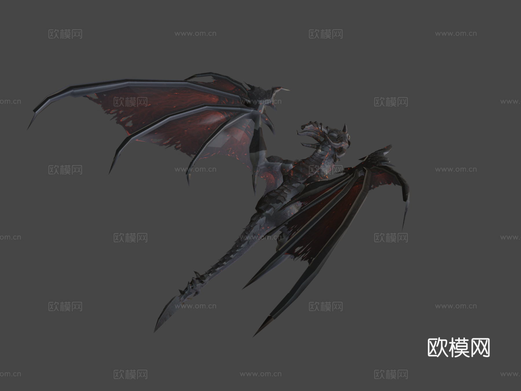 死亡之翼魔兽世界3d模型