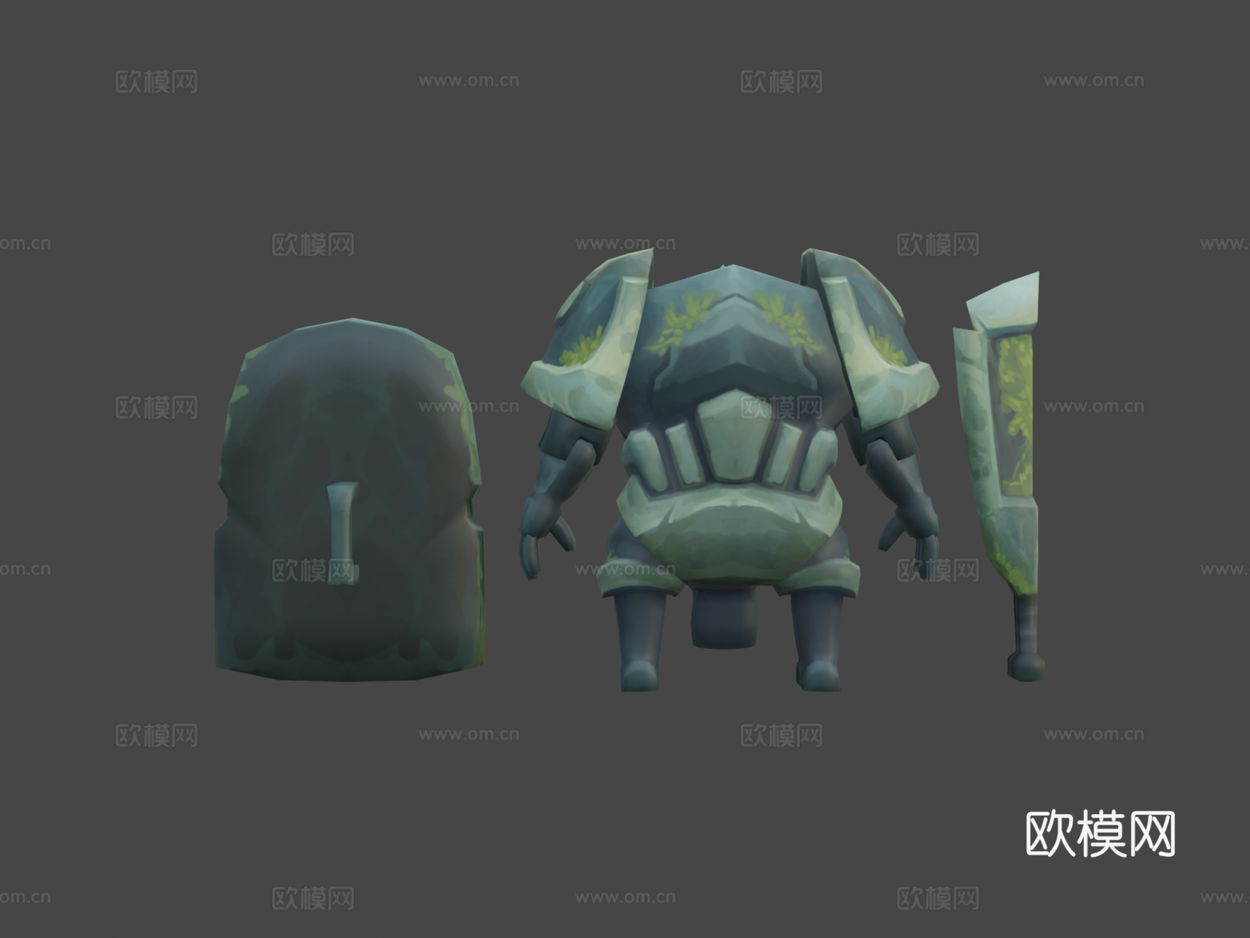 石雕手绘3d模型