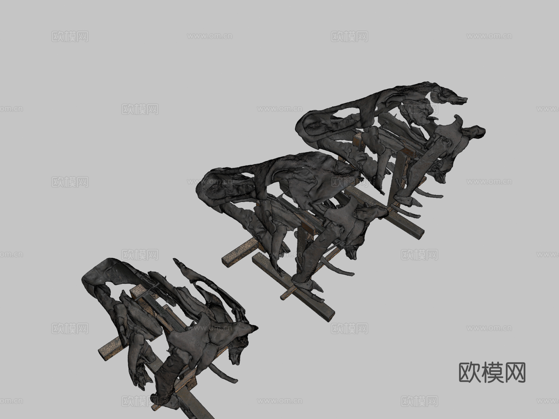 神威龙头骨3d模型