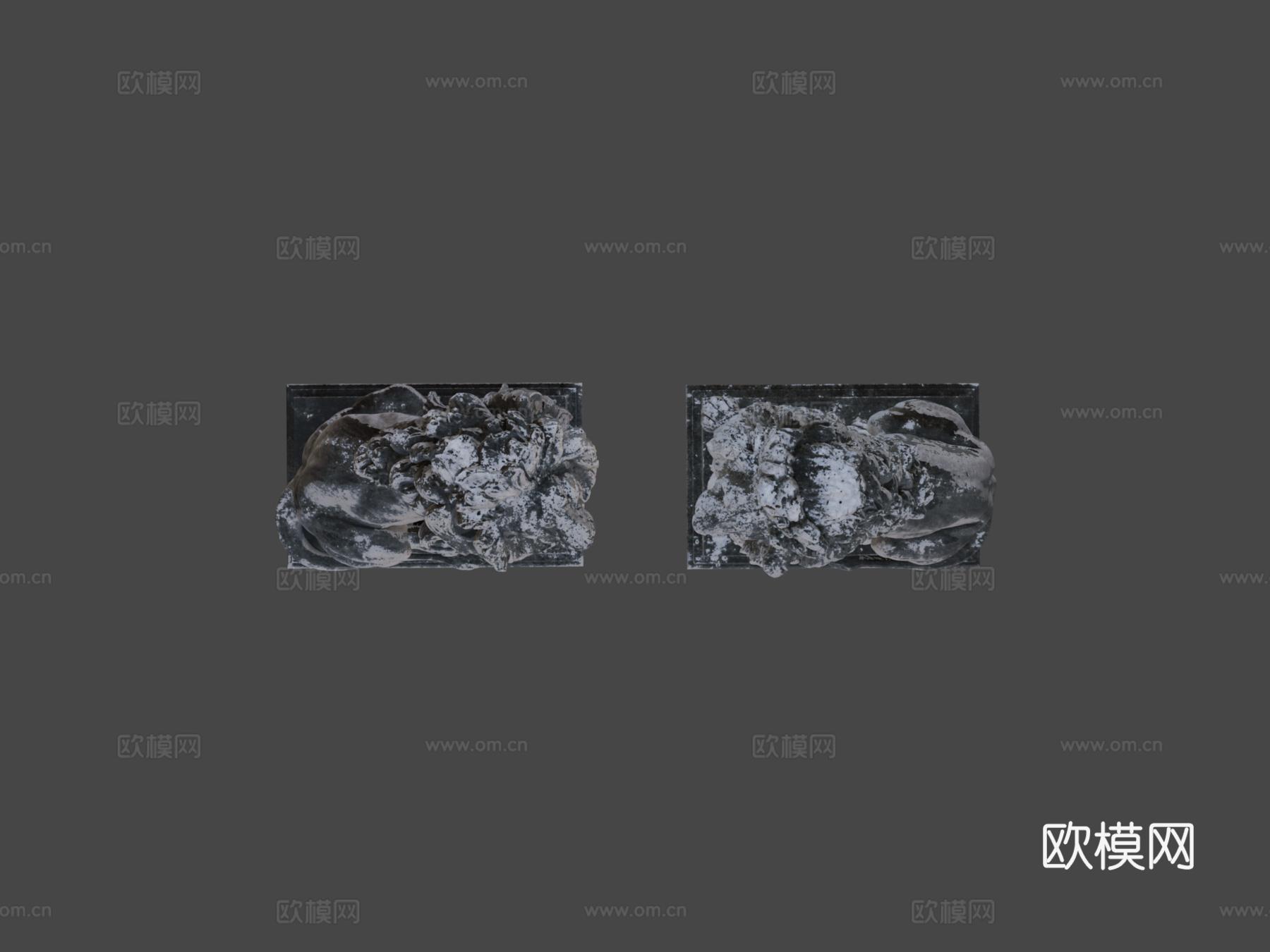 狮子群3d模型