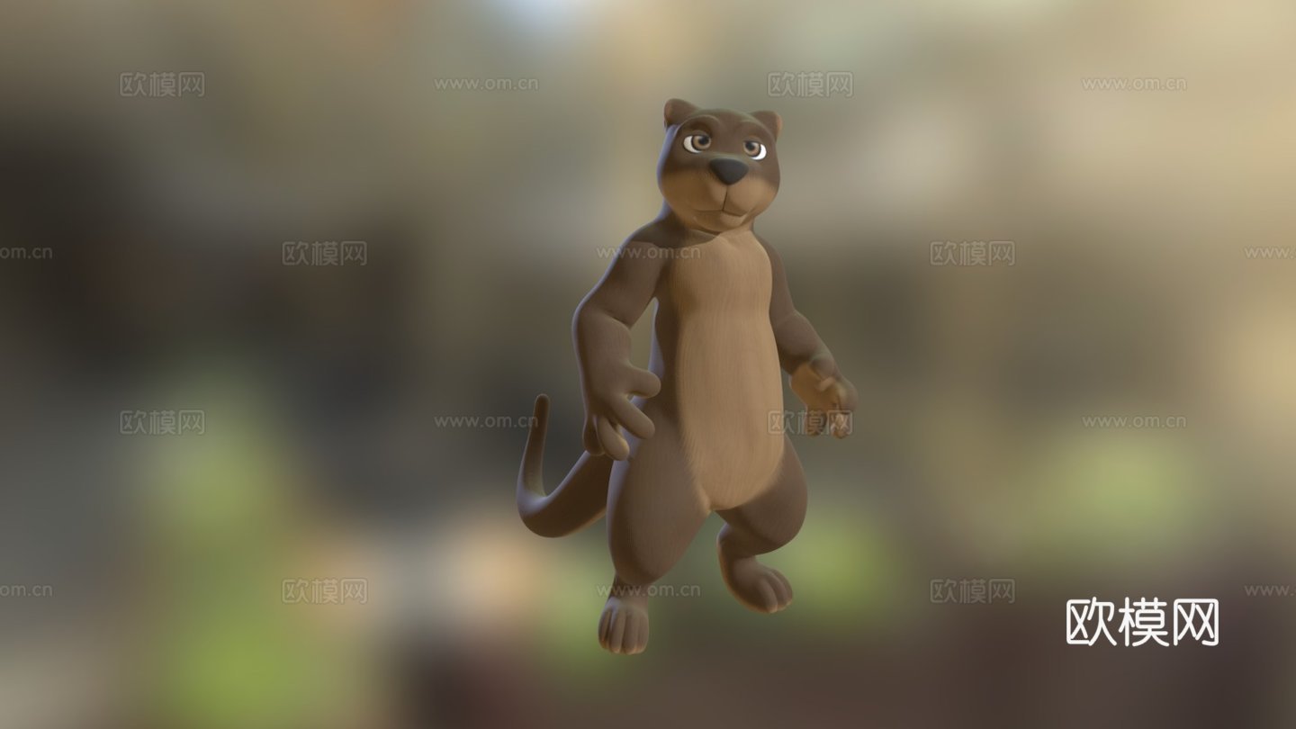 水獭3d模型