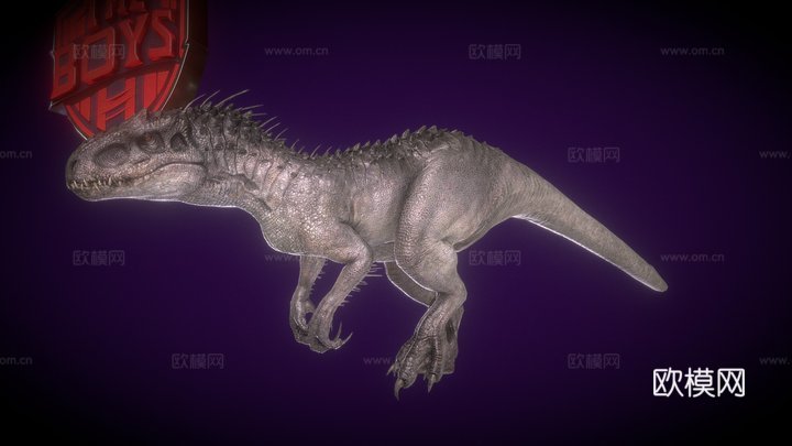 暴虐霸王龙--绑定--动画--JWE@3d模型