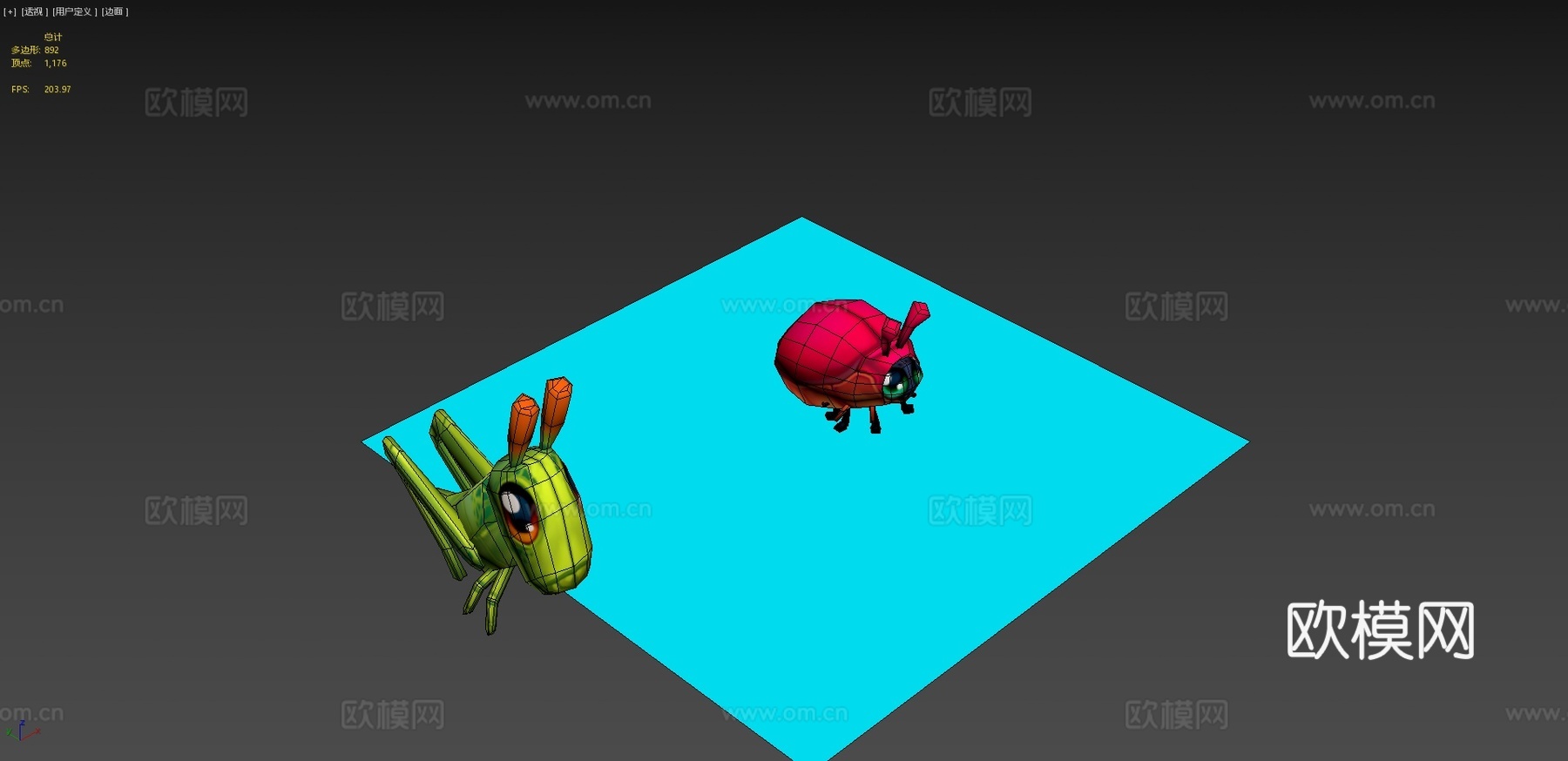 小昆虫-强莓游戏3d模型