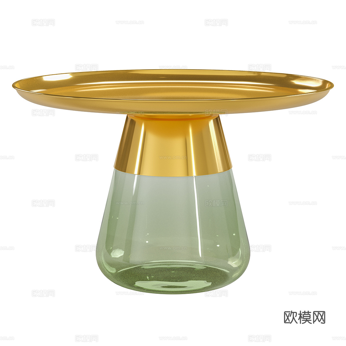 现代轻奢金属玻璃茶几3d模型