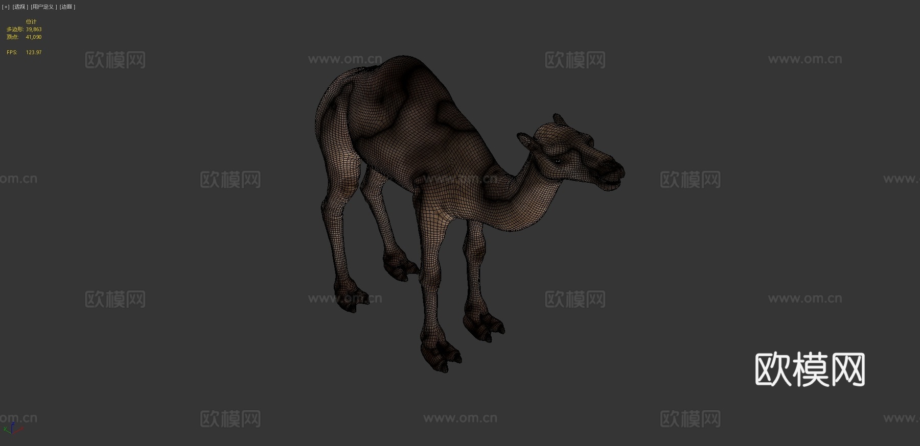 骆驼3d模型