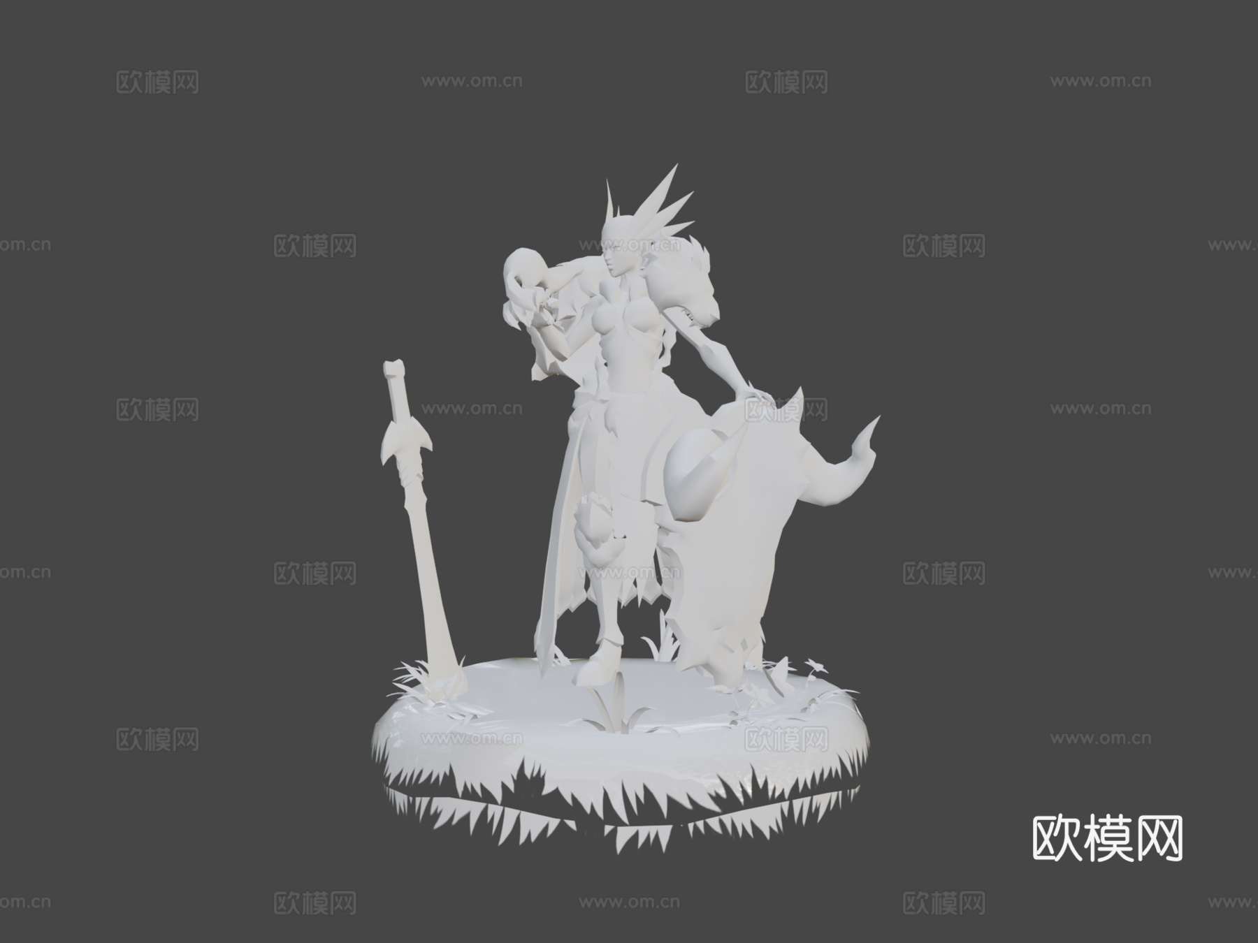 Riot比赛-野兽猎手蕾欧娜-迈克尔·塔沃特3d模型