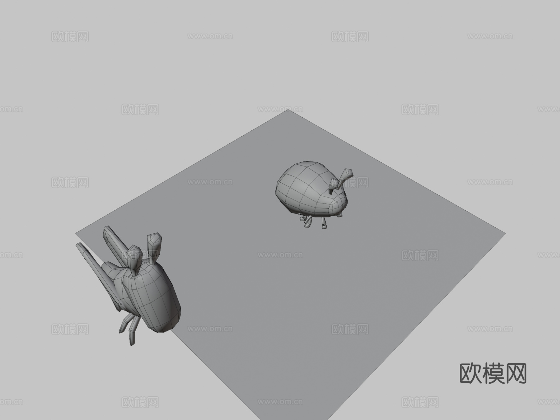 小昆虫-强莓游戏3d模型
